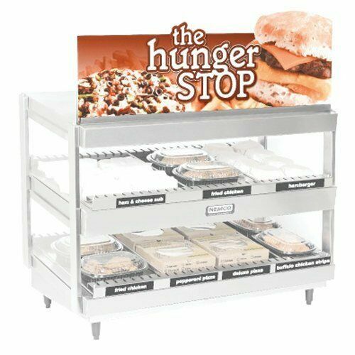 Nemco 68773-36 36" Dual Shelf Merchandiser Sign Kit for 6480-36 models NIB