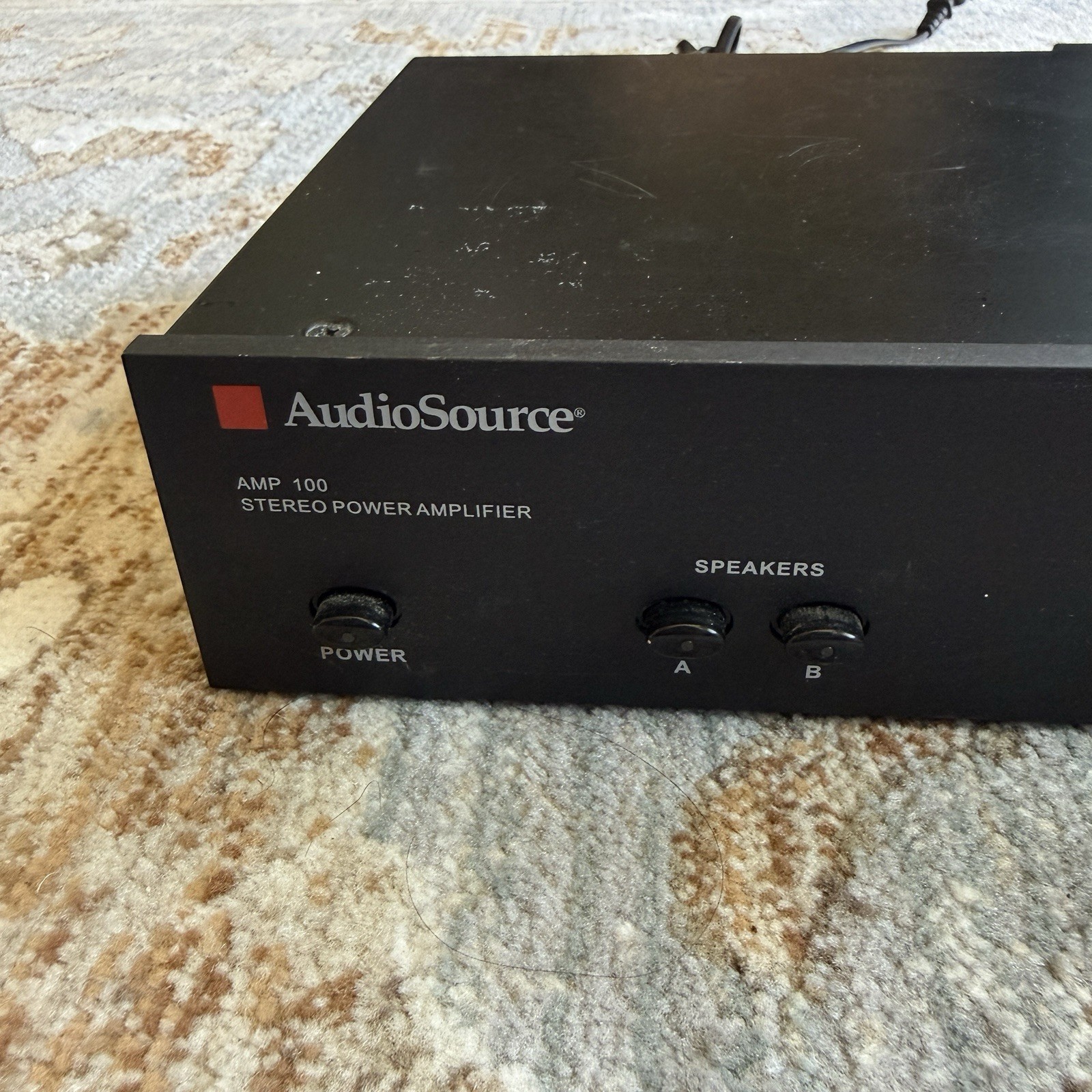 AudioSource AMP 100 Stereo Power Amplifier + Boost 800 Stereo Line Amp Tested