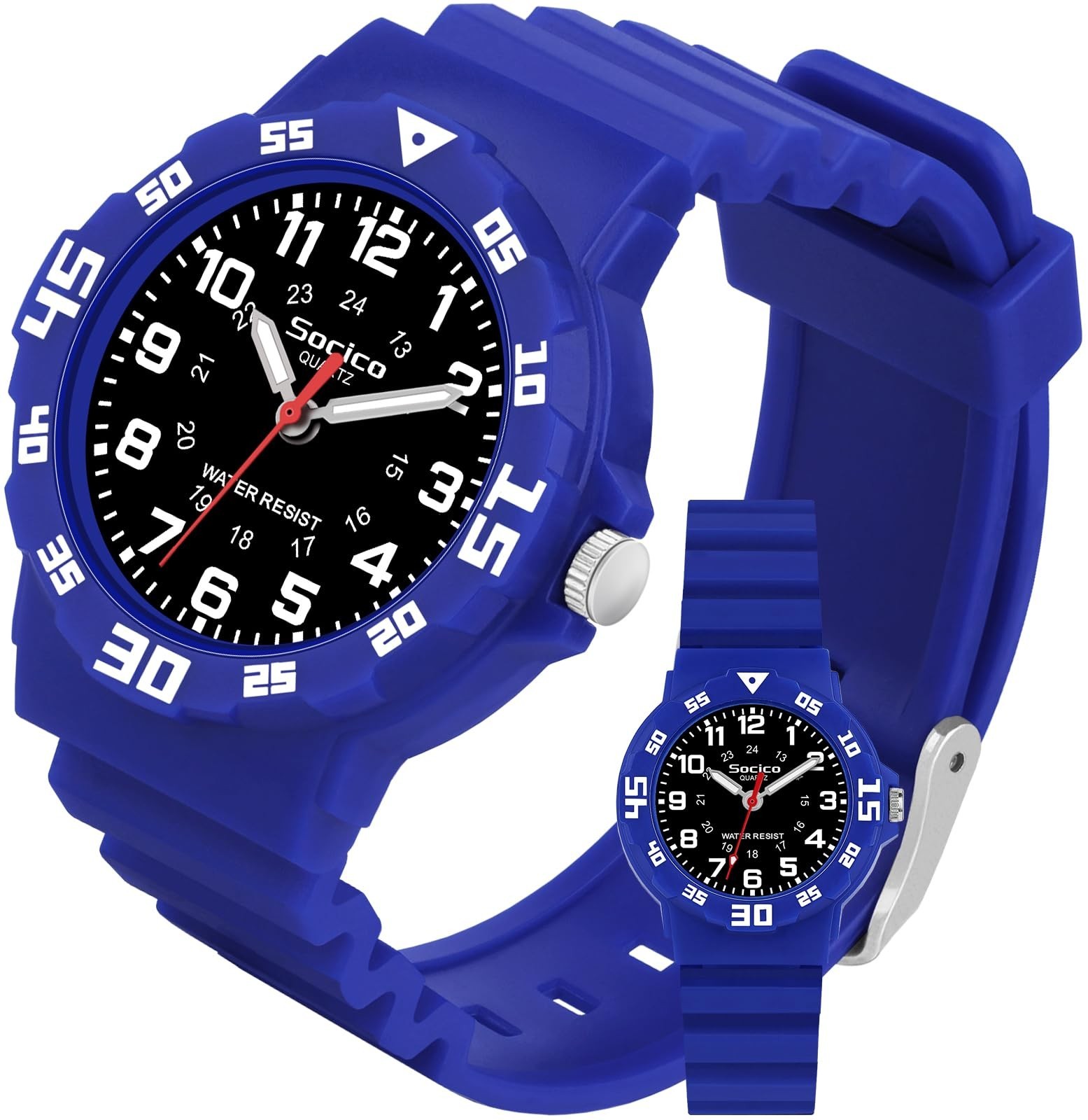 SOCICO Children Analog Watch for Boys Girls Waterproof Time Teaching Watch wi...