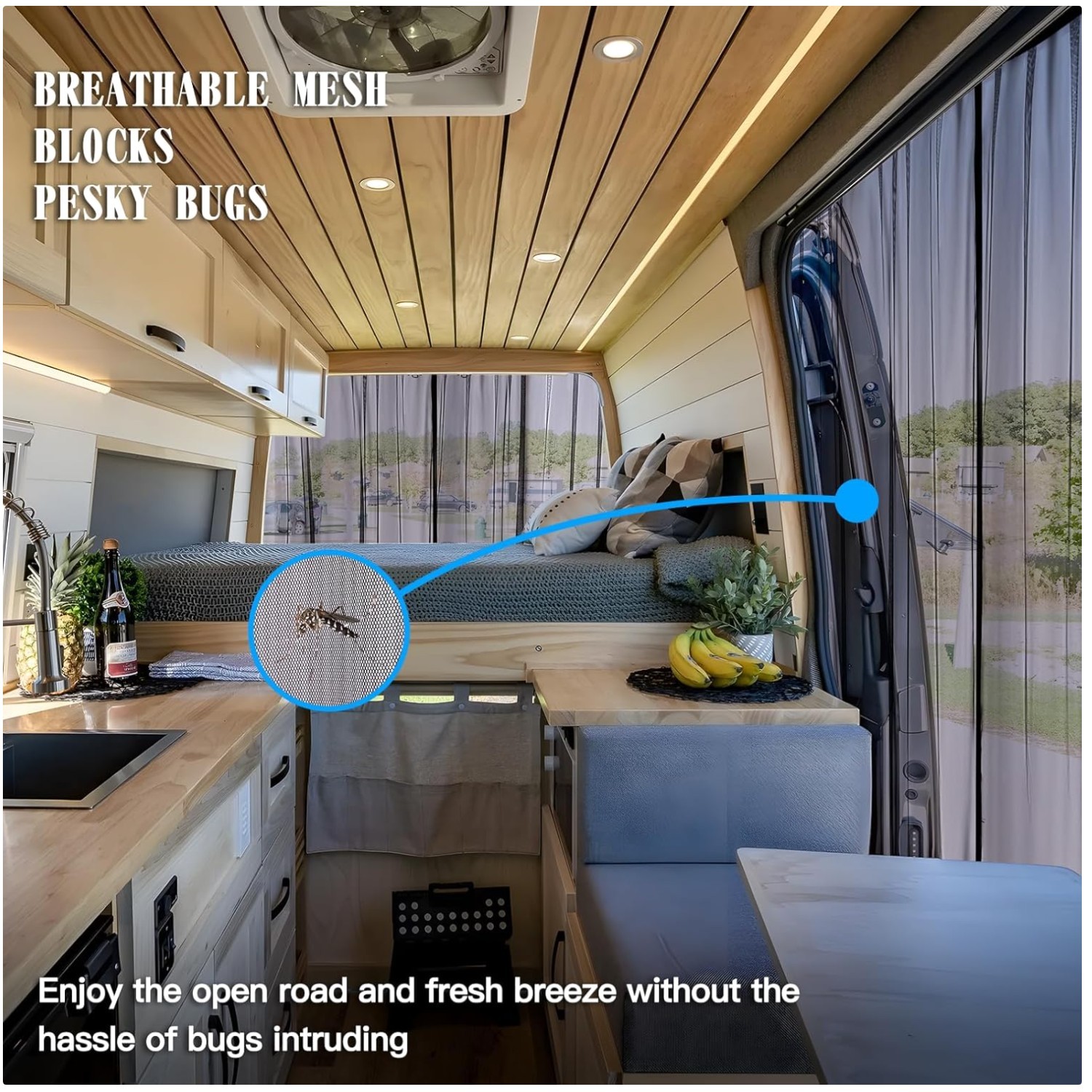 Vanlife Essential: Magnetic Fly Screen for Vans
