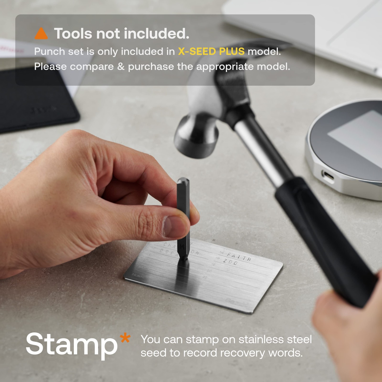 SecuX – XSEED - Secure Bitcoin Small (approx. 2-3" x x 0.5"), Silver