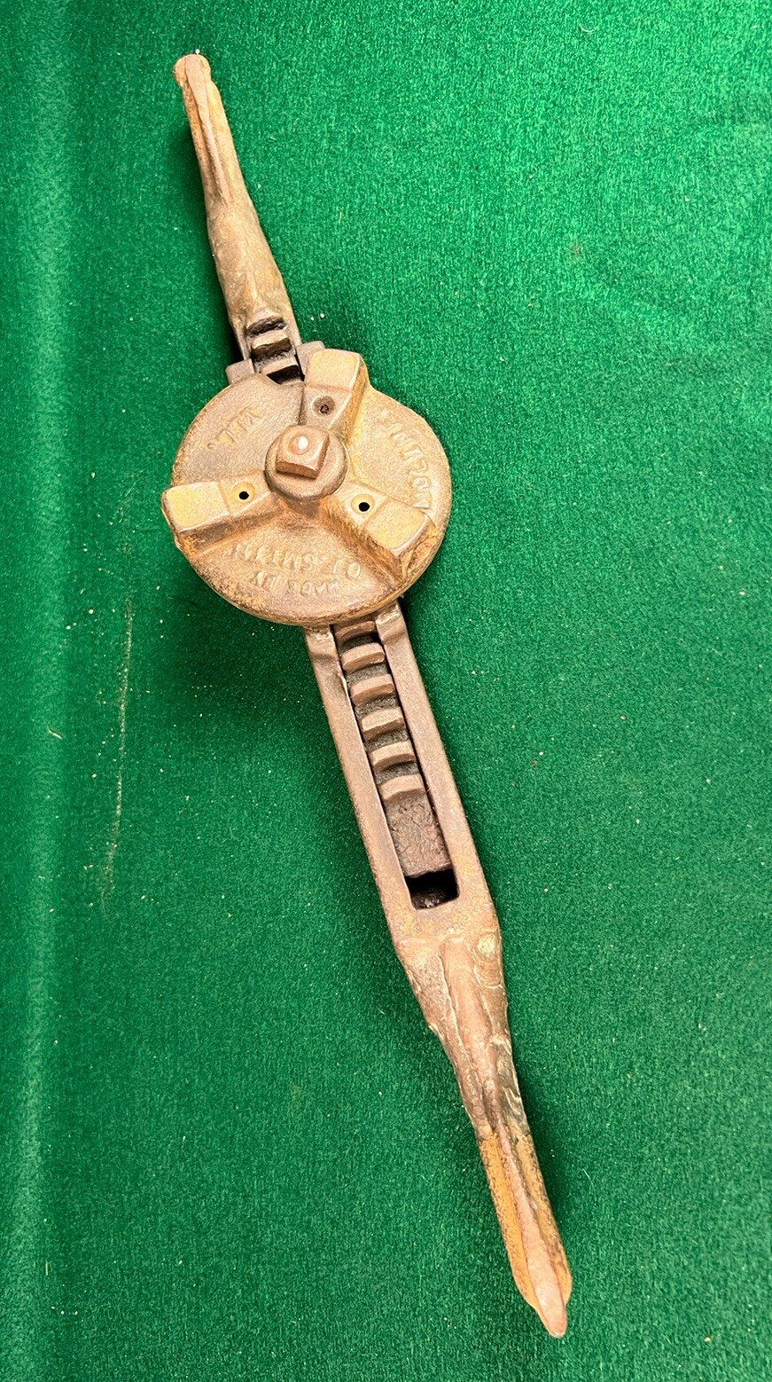 Rare Antique O.F. Smith Push Pull Tool Moline Illinois