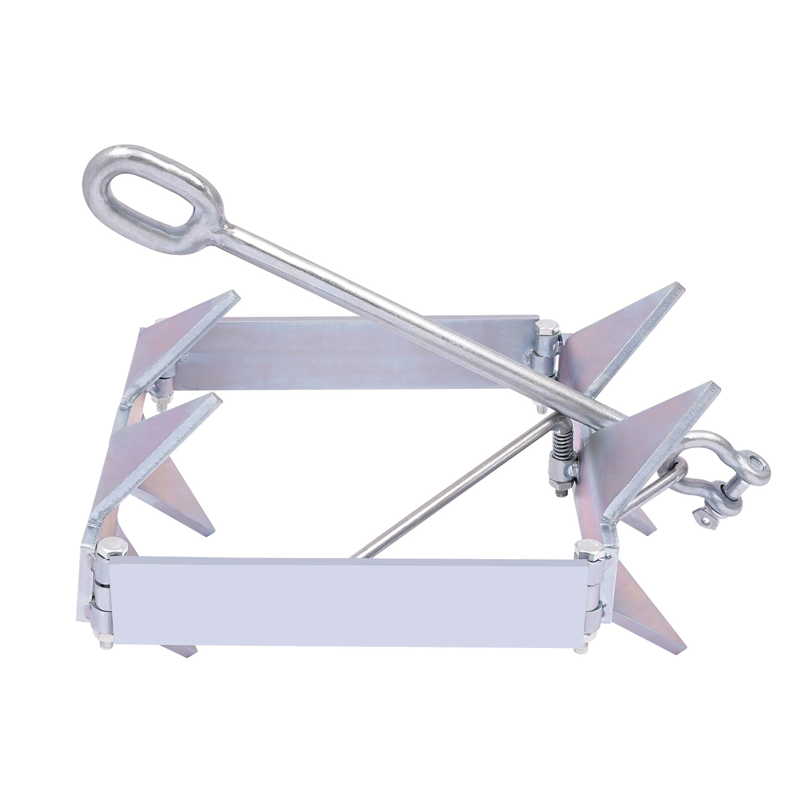 Boat Slide Box Anchor, Foldable Sliding Cube Anchor, Foldable Boat Anchor 13 lbs