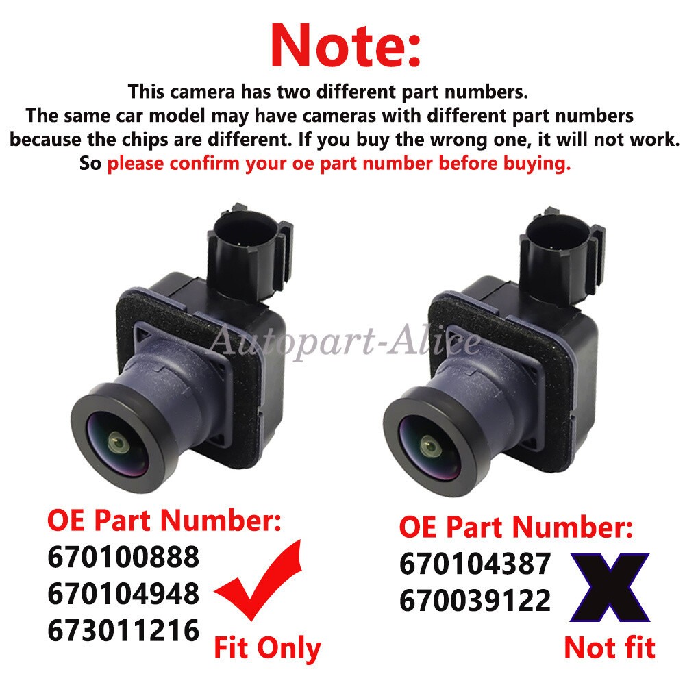 Rear View Backup Parking Assist Camera 673011216 For Maserati Levante 2017-2020
