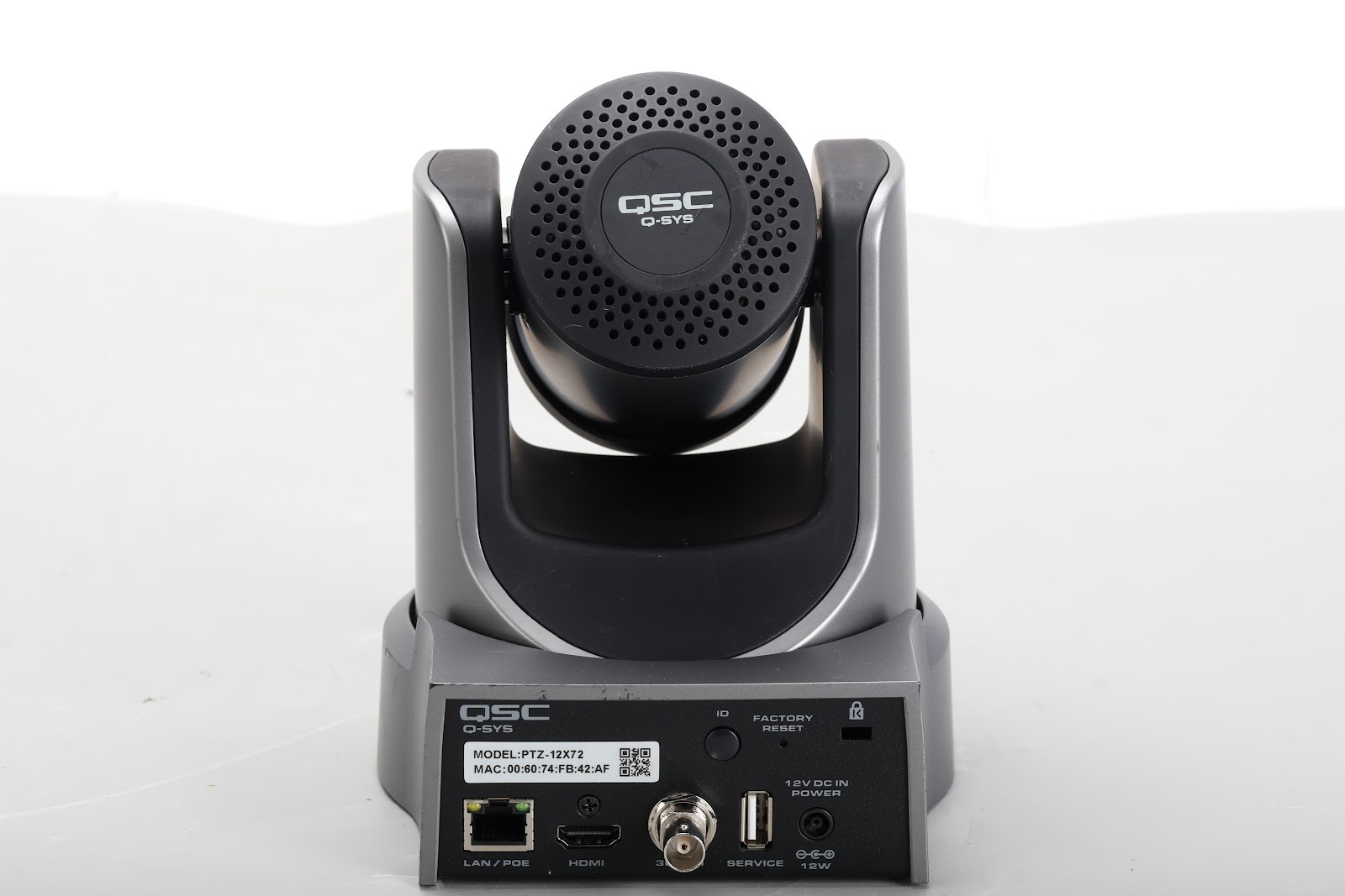 QSC PTZ-12X72 Video Conferencing Camera - Fair Condition