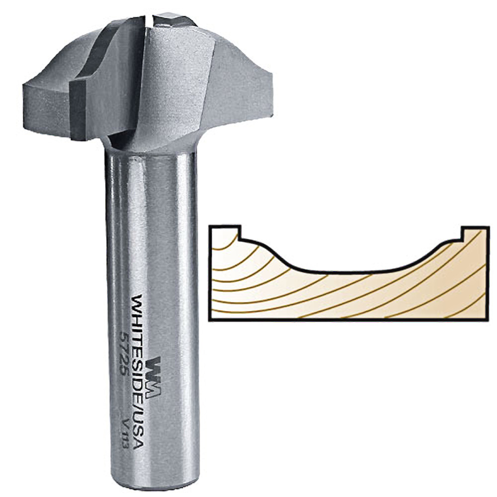 Whiteside 5725 Ogee Panel Bit 1/2"SH, 1-1/2"LD