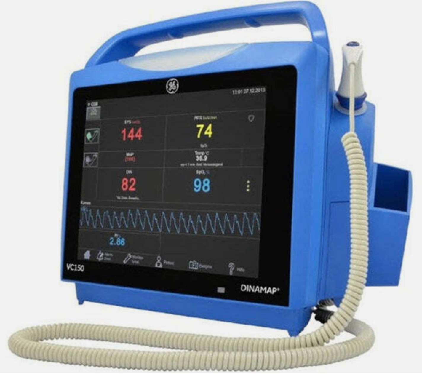 GE Healthcare Carescape VC150 Vital Signs Monitor - Masimo Spo2 , NIBP & TEMP