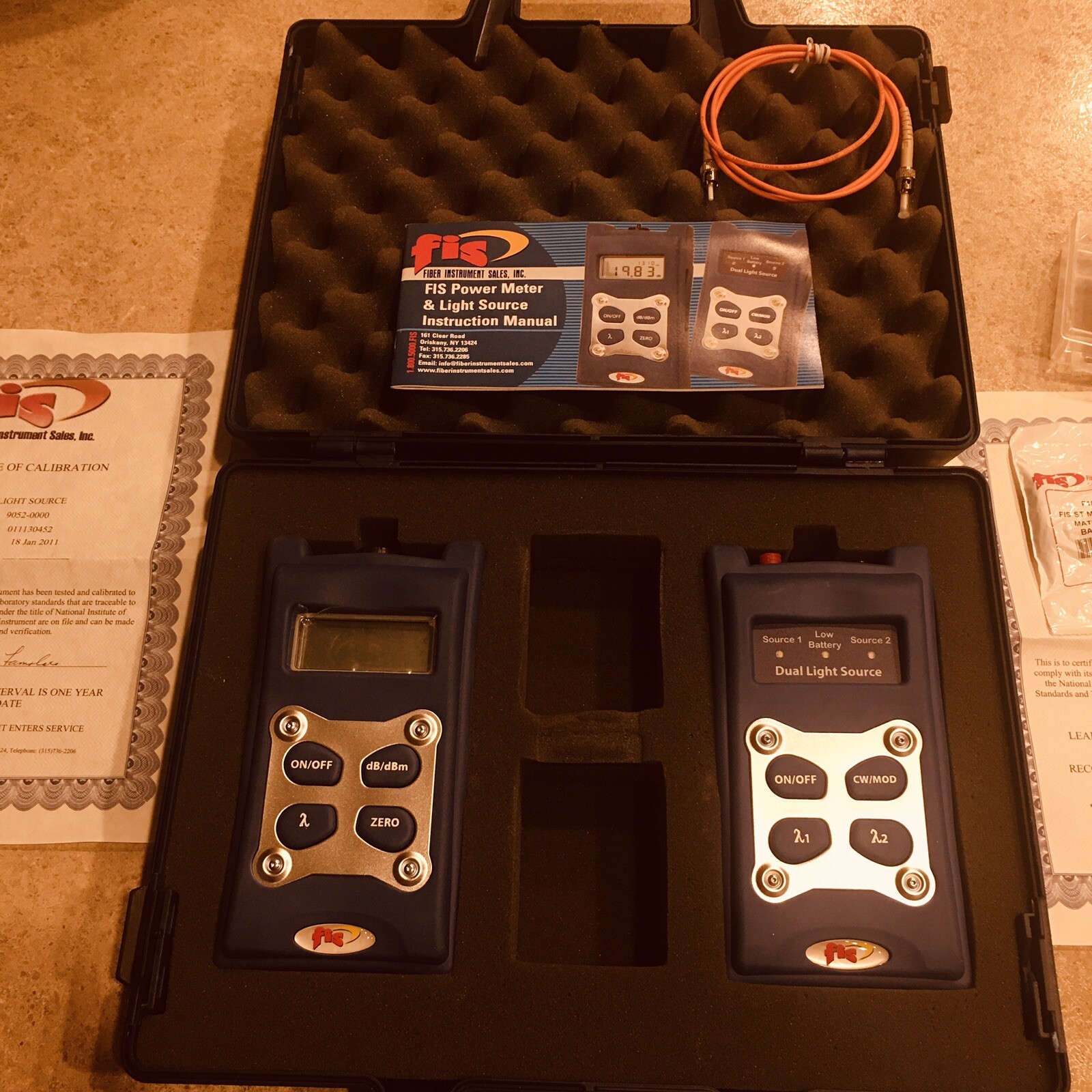 FIS power meter amd light source