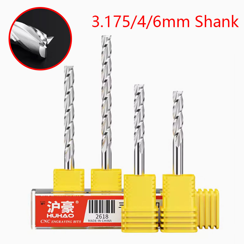Quality 3-Flutes Spiral End Mill Solid Carbide Milling Cutter CNC Engraving Bits