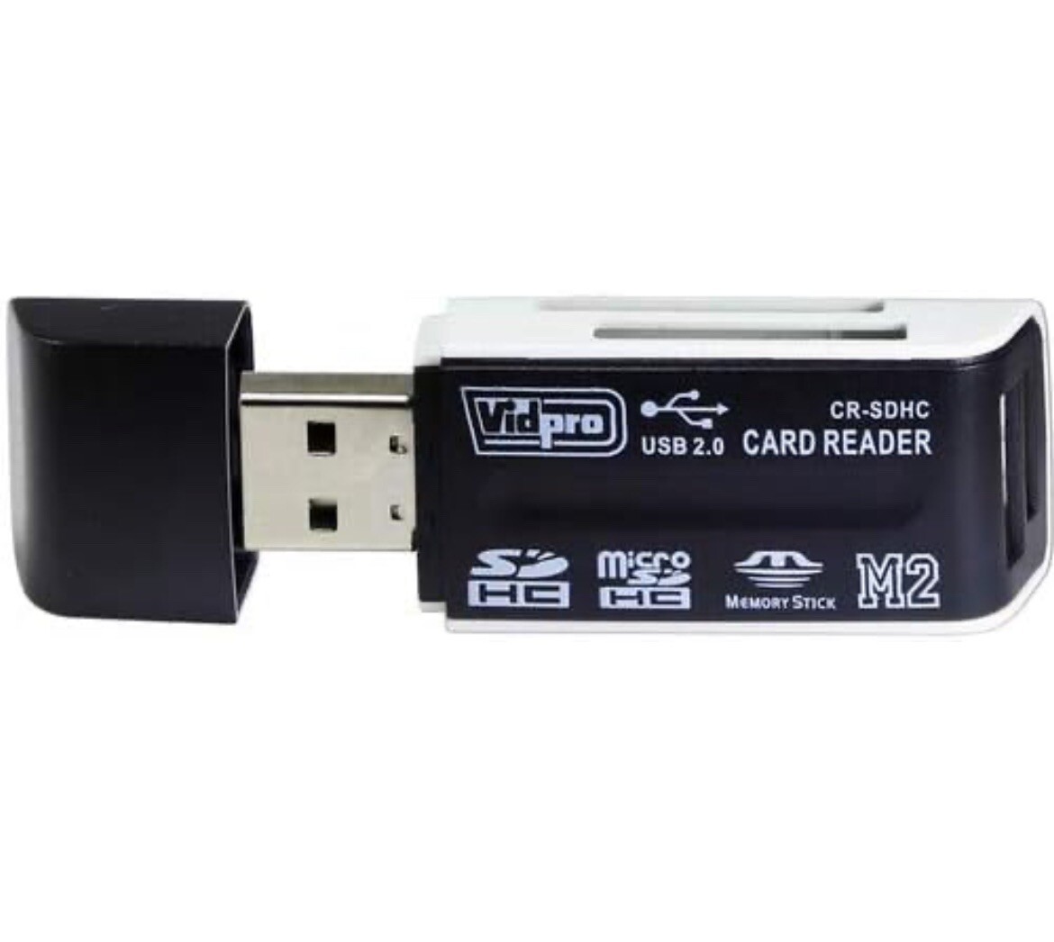 Vidpro CR-SDHC Card Reader for SD & Micro SD Cards X 2