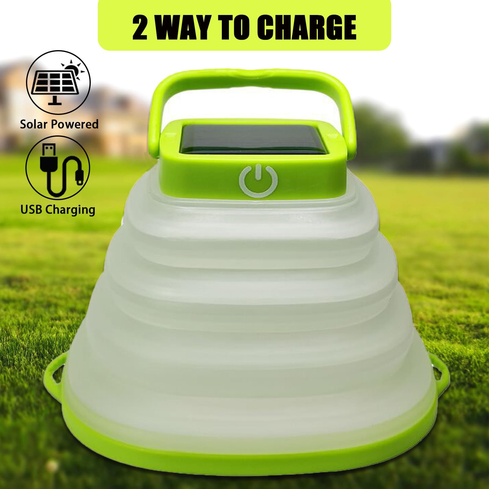 Solar Camping Lanterns-Collapsible Camping Essentials,IP65 Solar Lights Outdo...