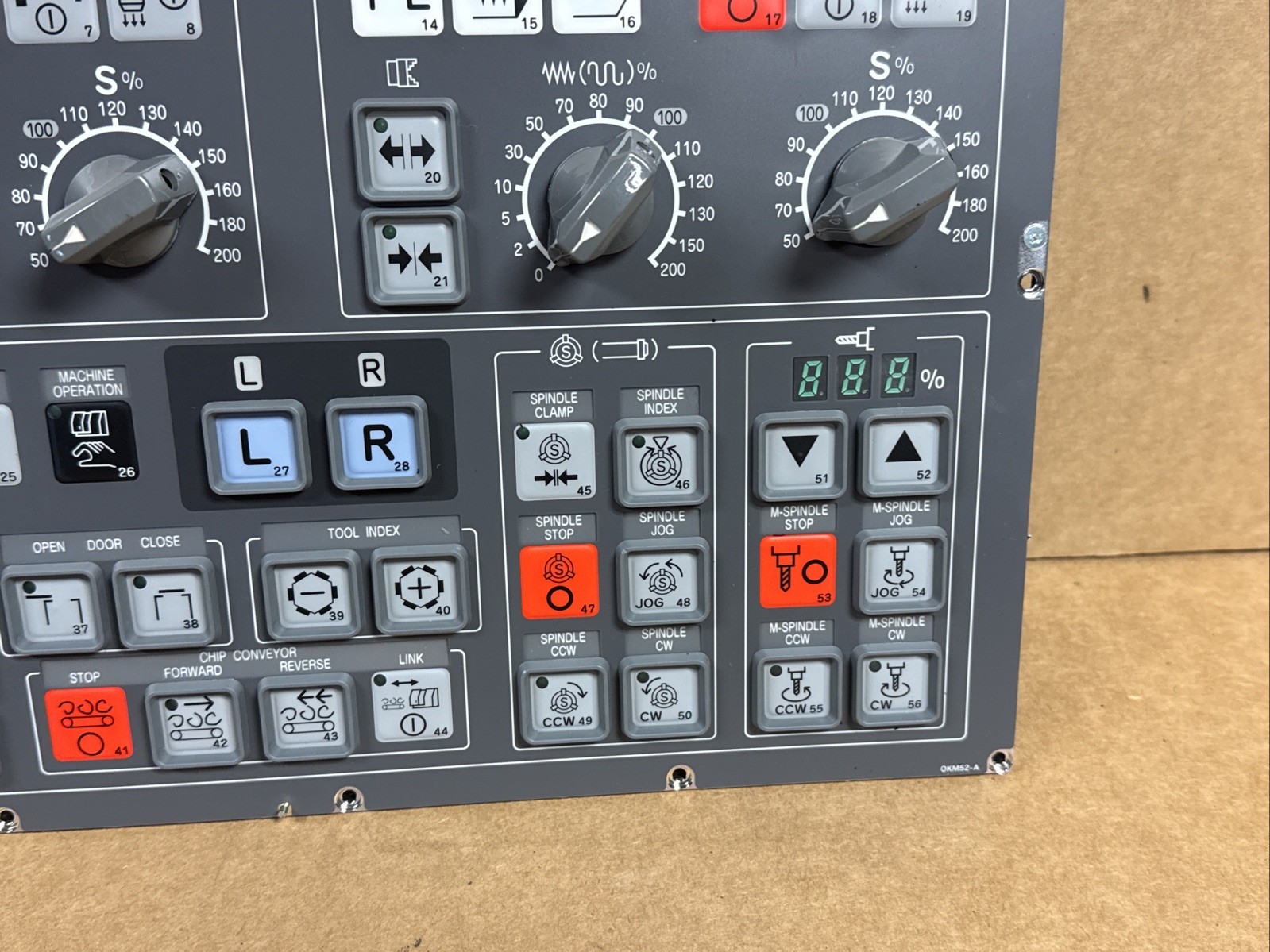 NEW OKUMA OKM52-A Operator Push Button Control Panel U3729-0911-002 FAST SHIP