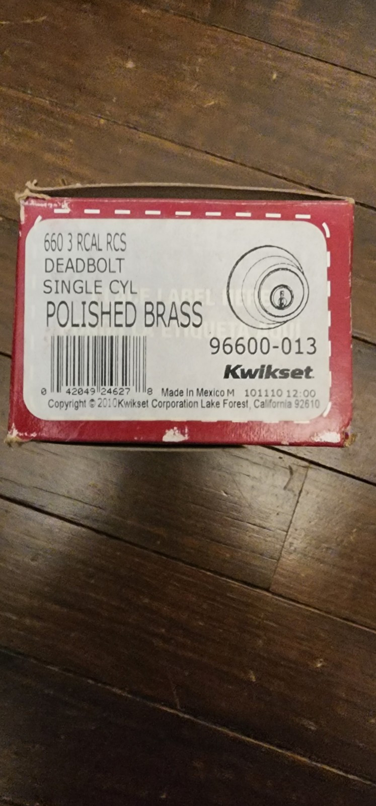 1. Kwikset Polished Brass Single Cylinder Deadbolts Series 660 #3