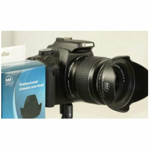 A&R 37mm Tulip Flower Lens Hood For Canon HF11 HG20 HG21 VIXIA HF20 HF200 HFM30