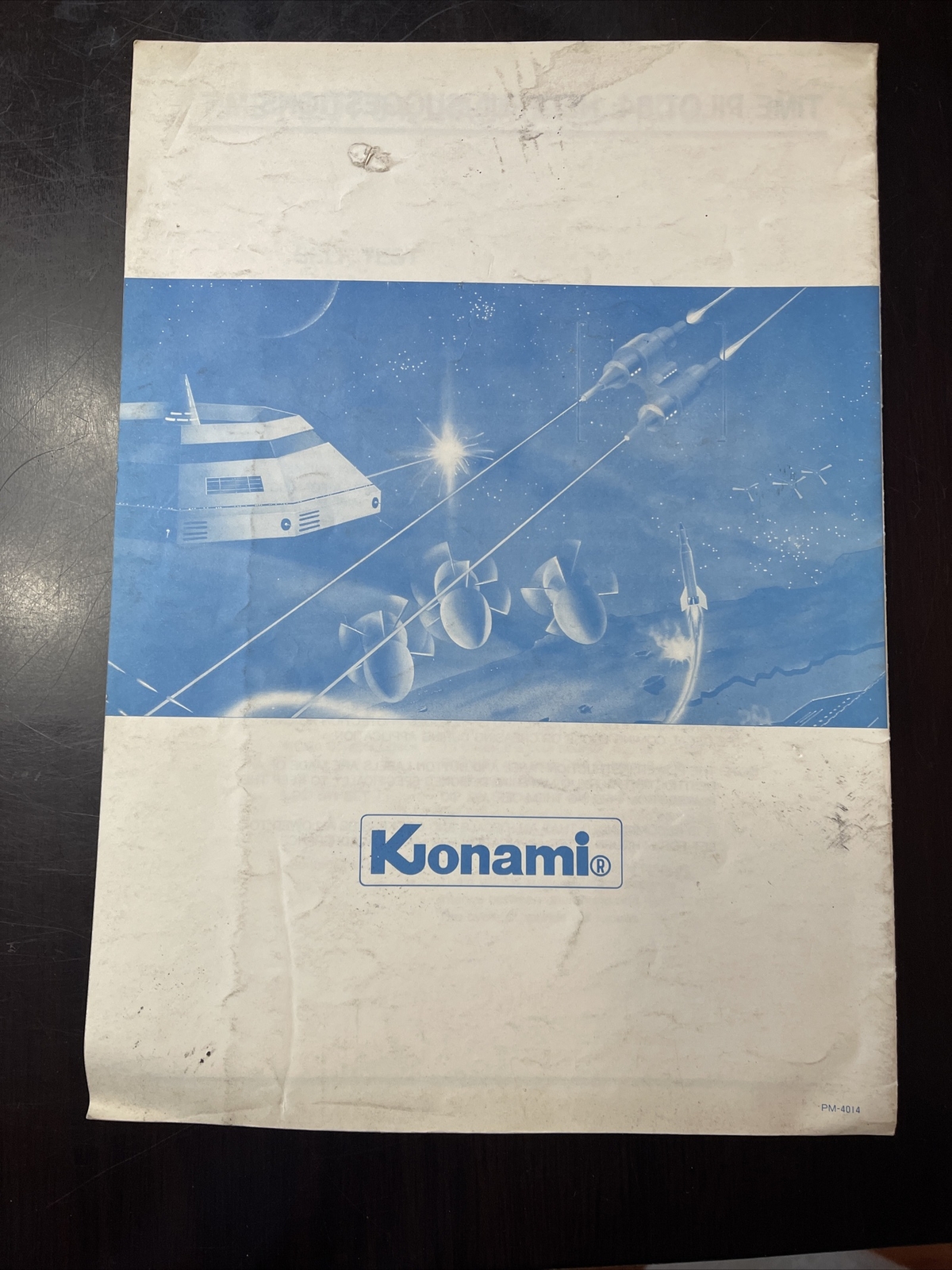 Konami’s Time Pilot 84 Conversion Kit Instrution Manual Original