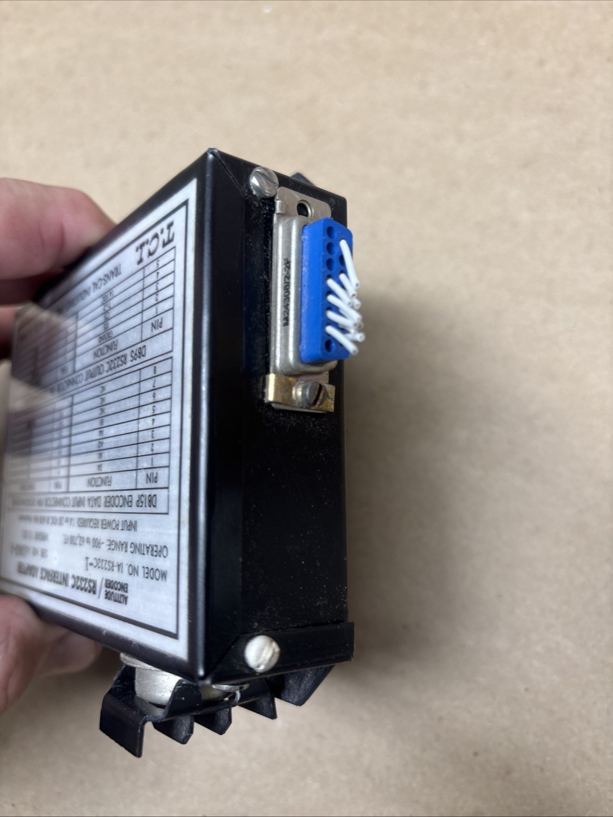 Trans-Cal TCI IA-RS232C Altitude Encoder RS232 Interface Adapter Tested Good