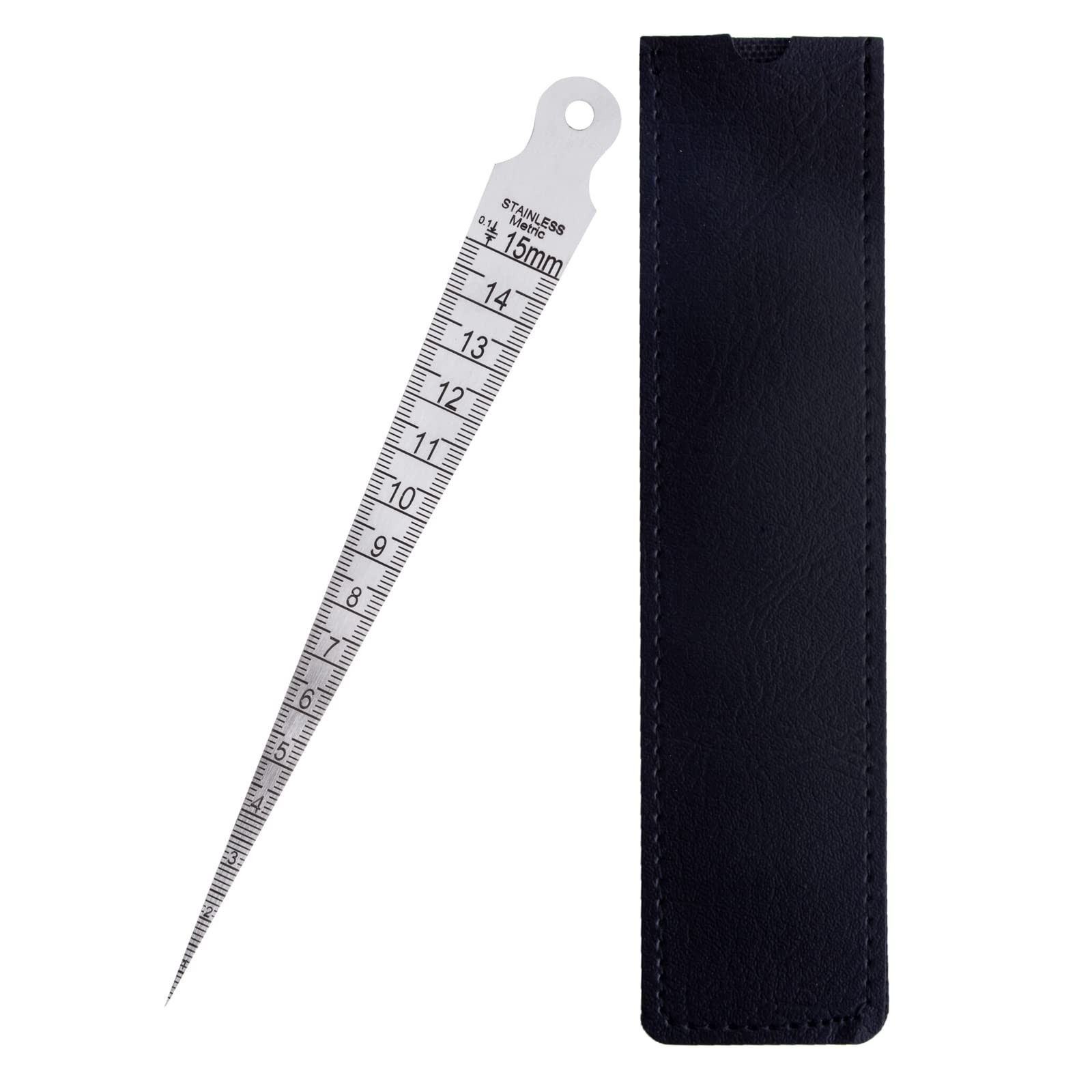 Taper Gauge Metric & Imperial 1-15mm & 1/64-5/8 inch, Aperture Gauge, Gap Gau...