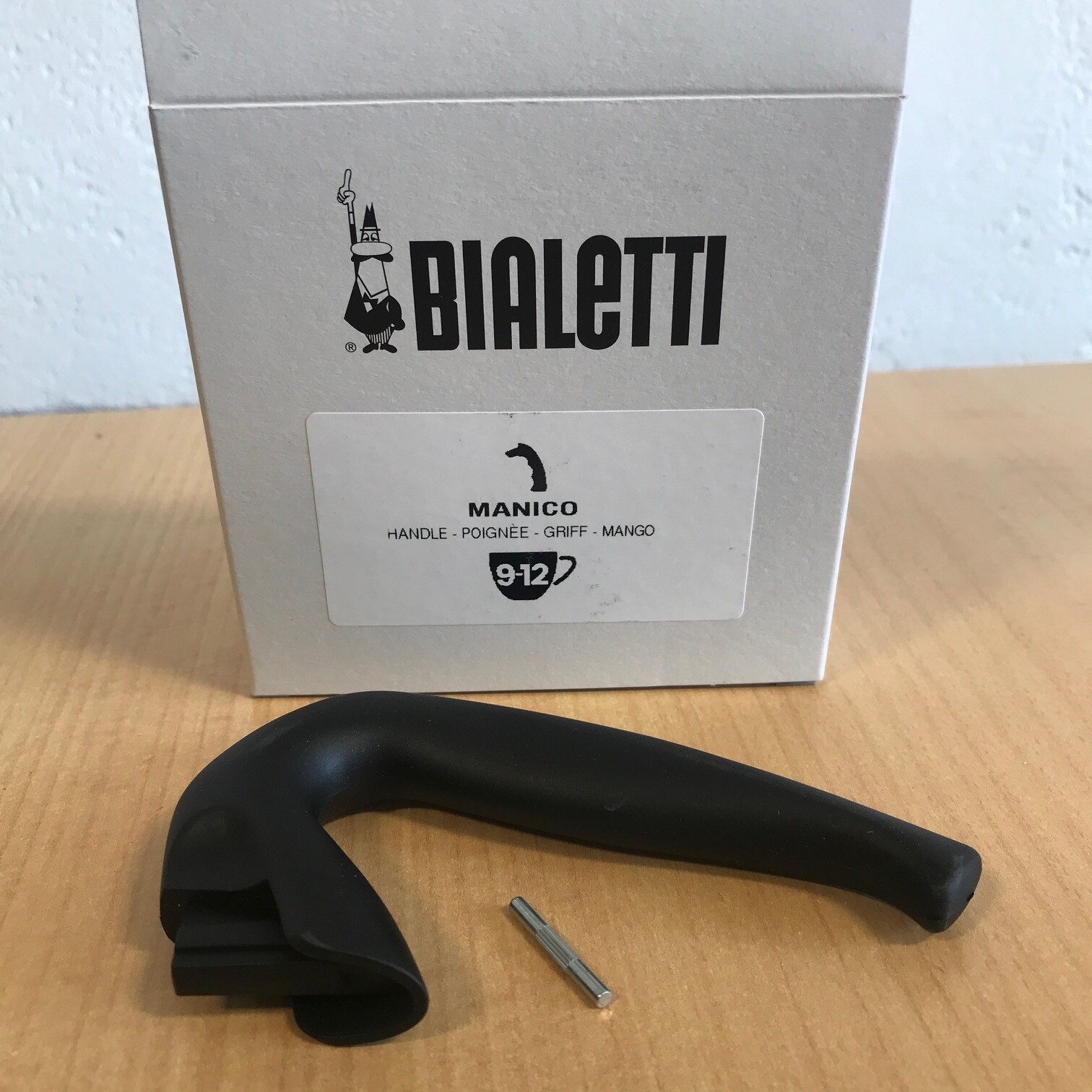 Bialetti 9-12 Cup Moka Express Spare Parts Handle / Pin Only New - Made in Italy