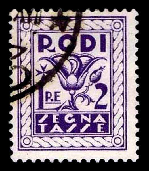 1934 ITALY AEGEAN ISL. - RHODES #J9 POSTAGE DUE - USED - VF - $12.00 (ESP#2195)