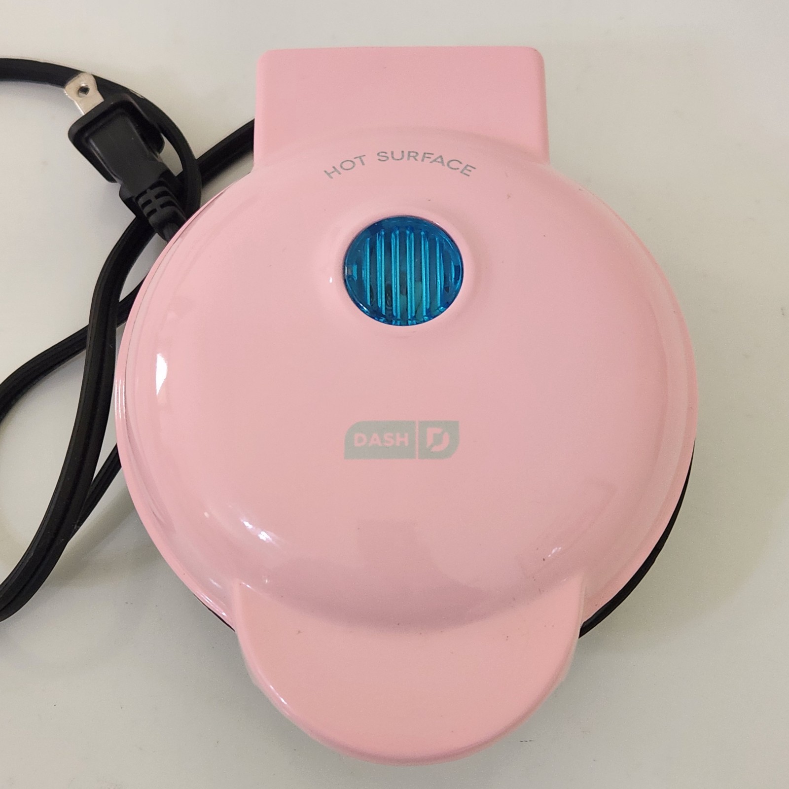 Dash Mini Waffle Maker Iron Pink Electric Nonstick Compact DMW001PK Works