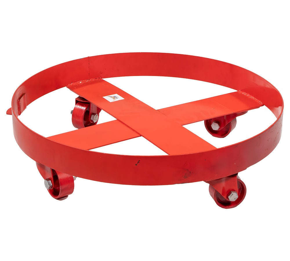 55 Gallon Drum Dolly 1000lbs WLL, Trash Can Dolly w/4 Swivel Casters Wheel