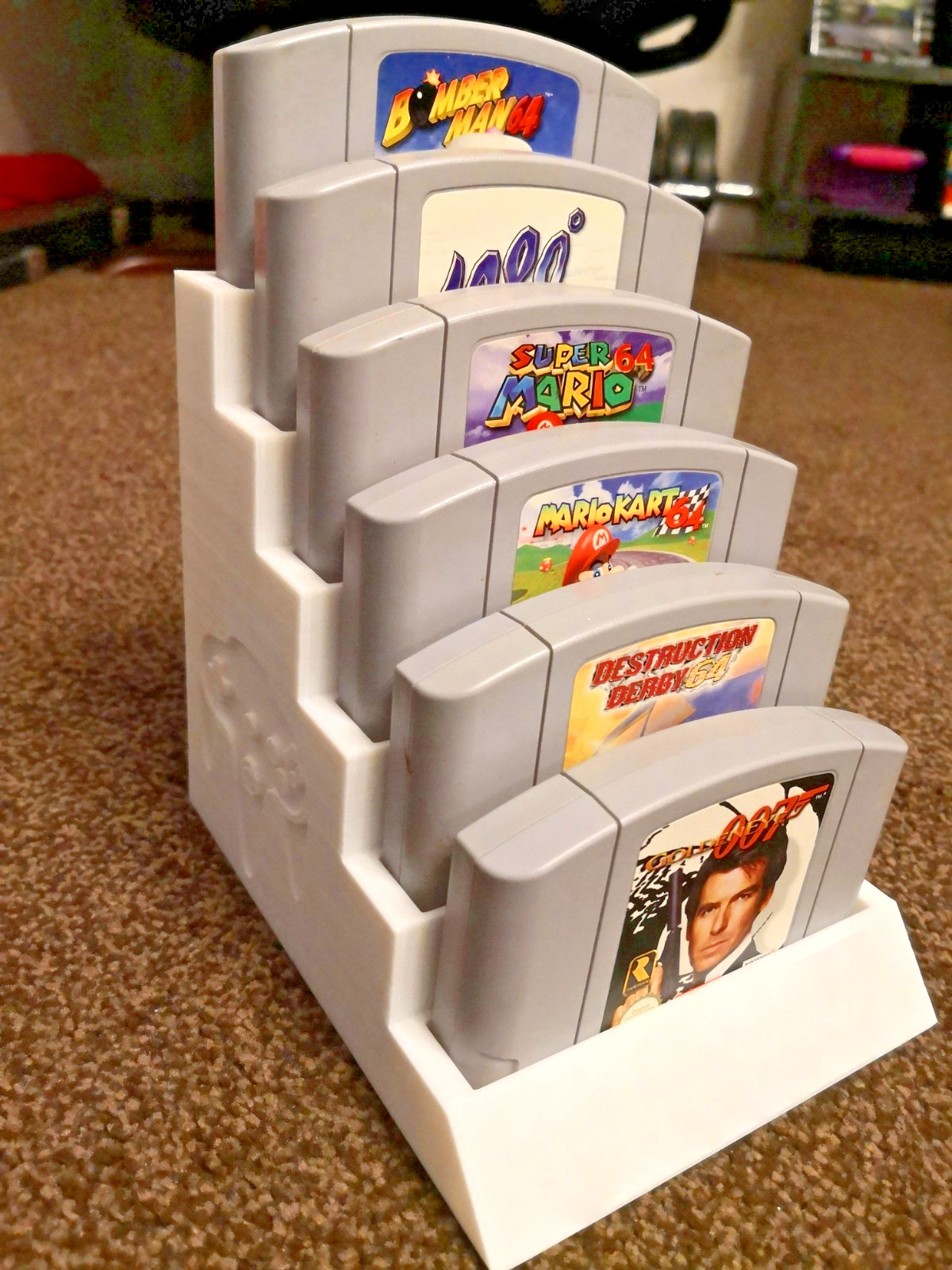 Nintendo N64 Cartridge Holder Display Stand