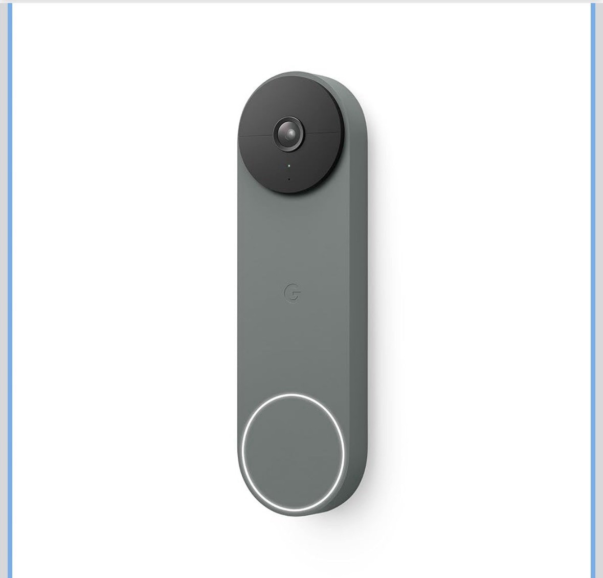 Google Nest Doorbell with Vertical Mount - Ash, Battery, NEW, Sealed Box