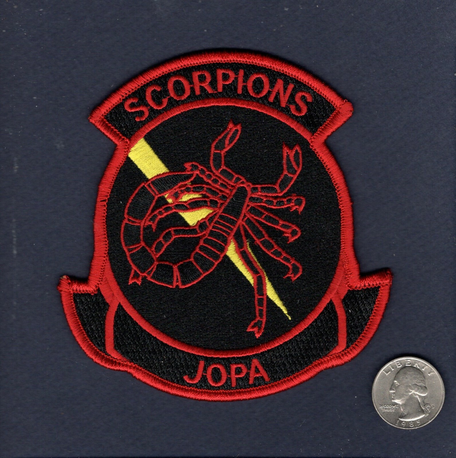 VAQ-132 SCORPIONS JOPA  EA-6B Prowler EF-18G Growler US Navy Squadron Patch