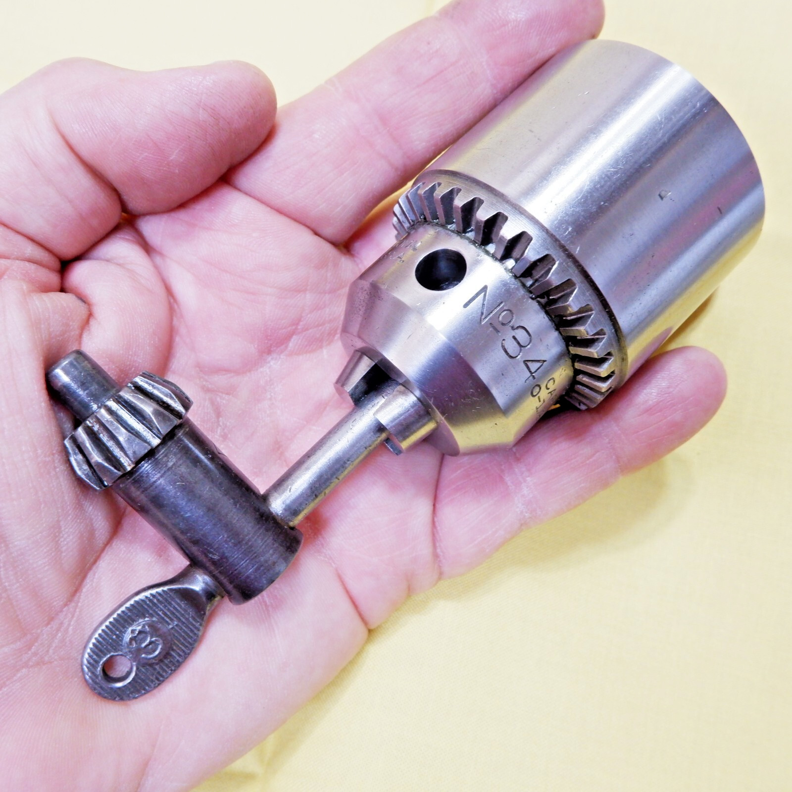 Jacobs No. 34 Drill Chuck, 0 to 1/2" capacity, Hartford, USA