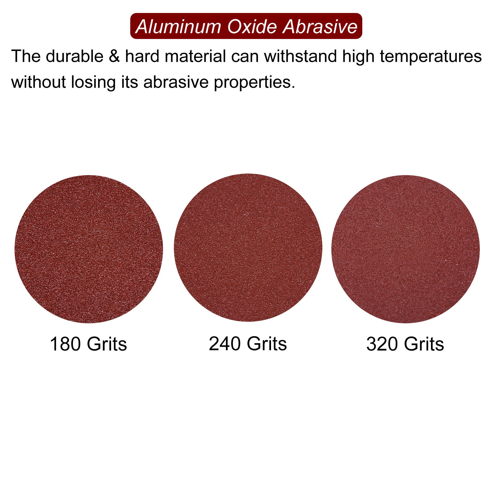 60pcs 180/240/320 Grits 80mm Aluminum Oxide Triangular Sandpaper Set Sanding Pad