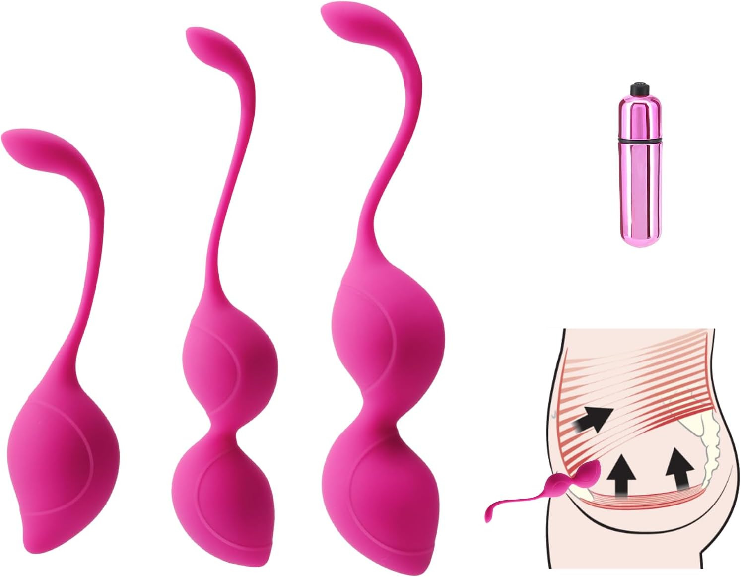 Kegel Tightener Balls: for Vaginal Tightening Ben was Balls for Women Pelvic Flo