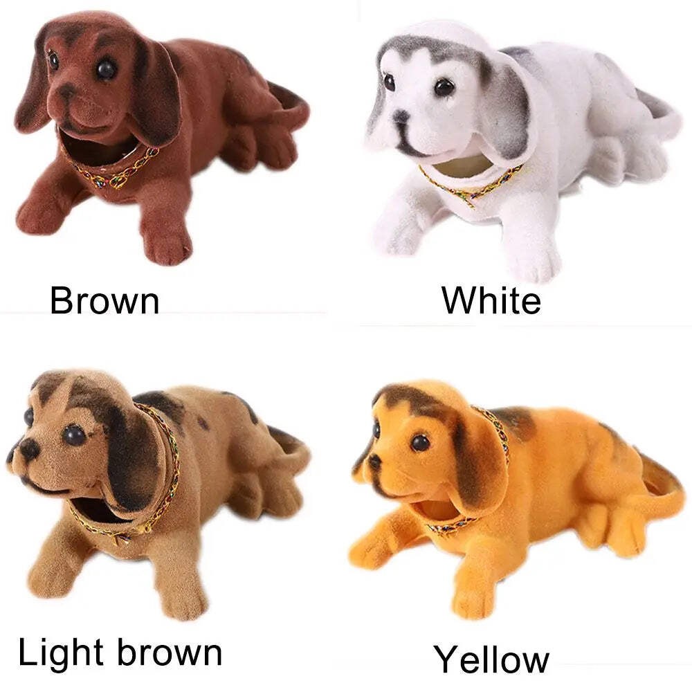 Car Ornaments Shaking Head Dog Doll Dashboard Toys Cute Nodding Puppy Auto