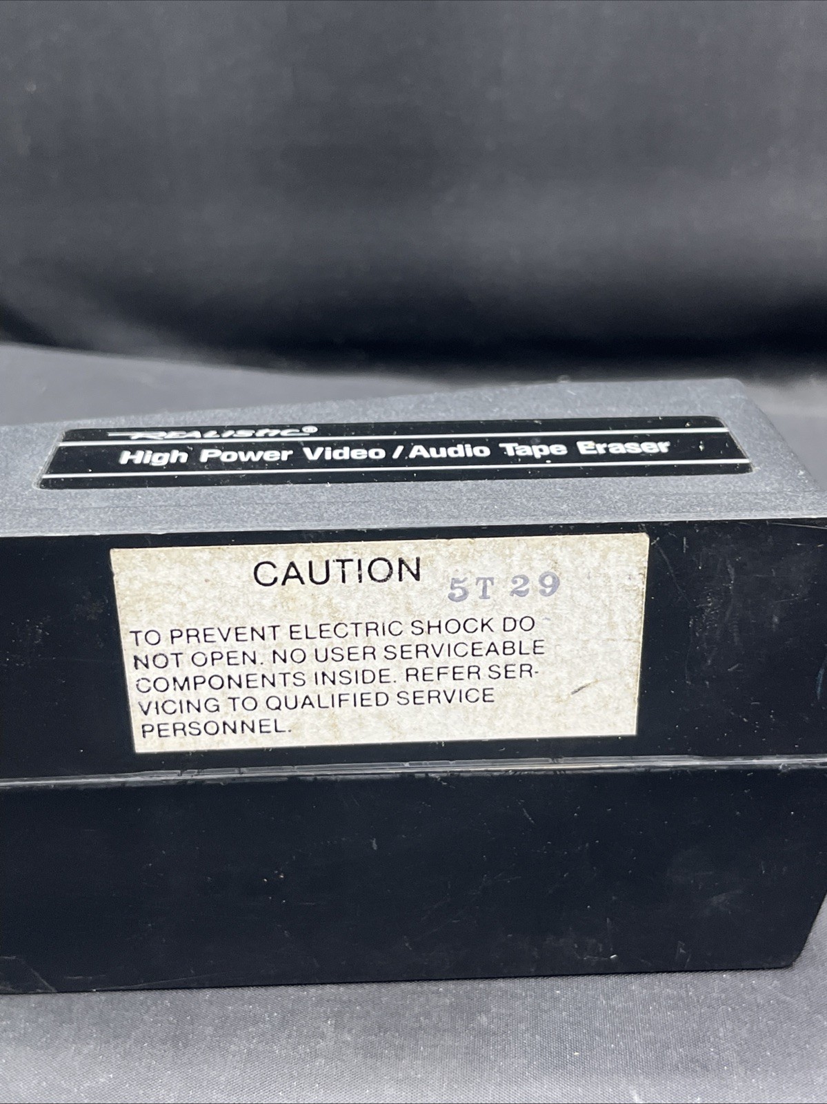 Vintage REALISTIC Radio Shack 44-233A High-Power Video Audio Tape Eraser TESTED