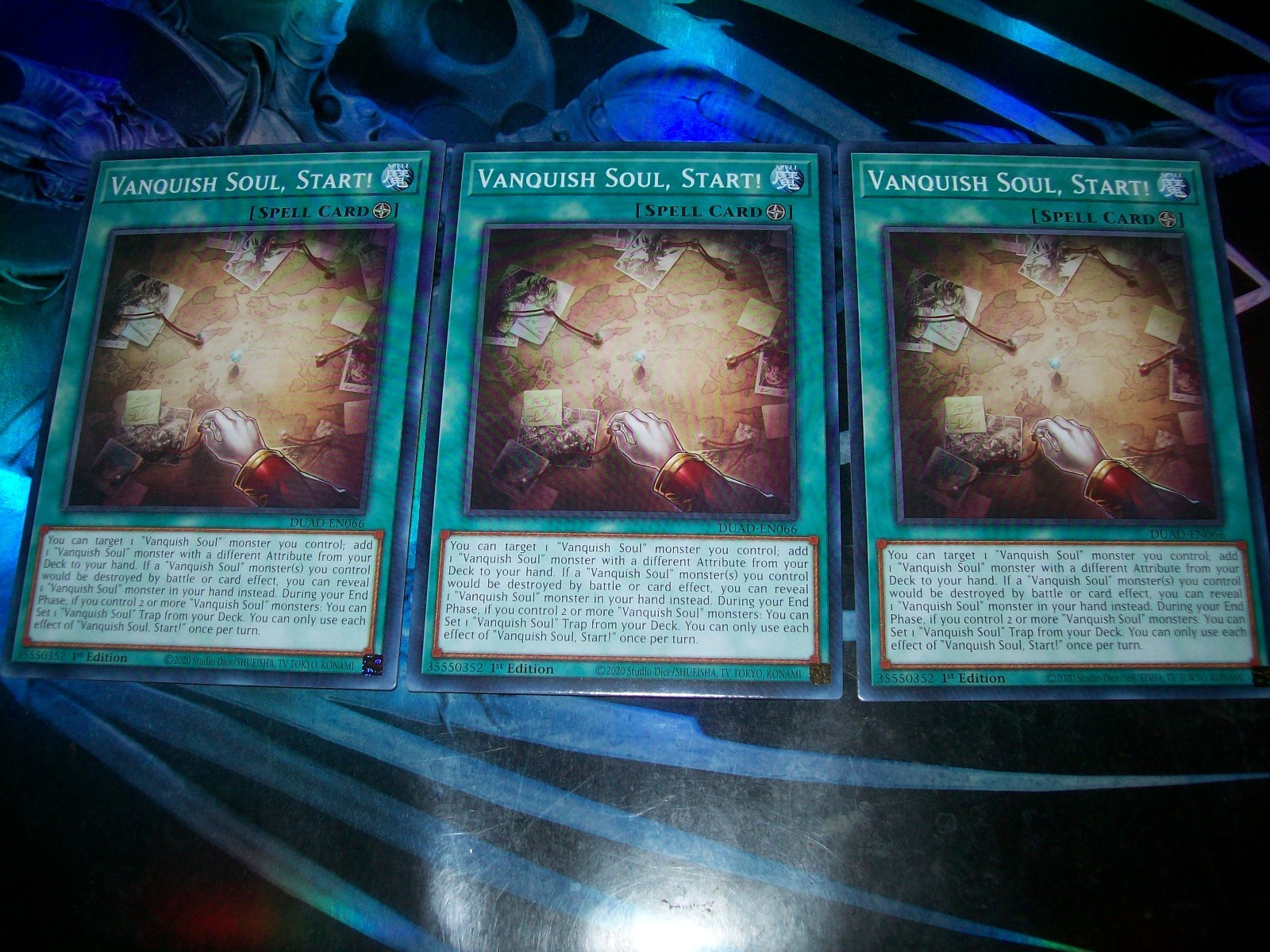 3x Vanquish Soul, Start! 1st Edition Common DUAD-EN066 Yu-Gi-Oh!