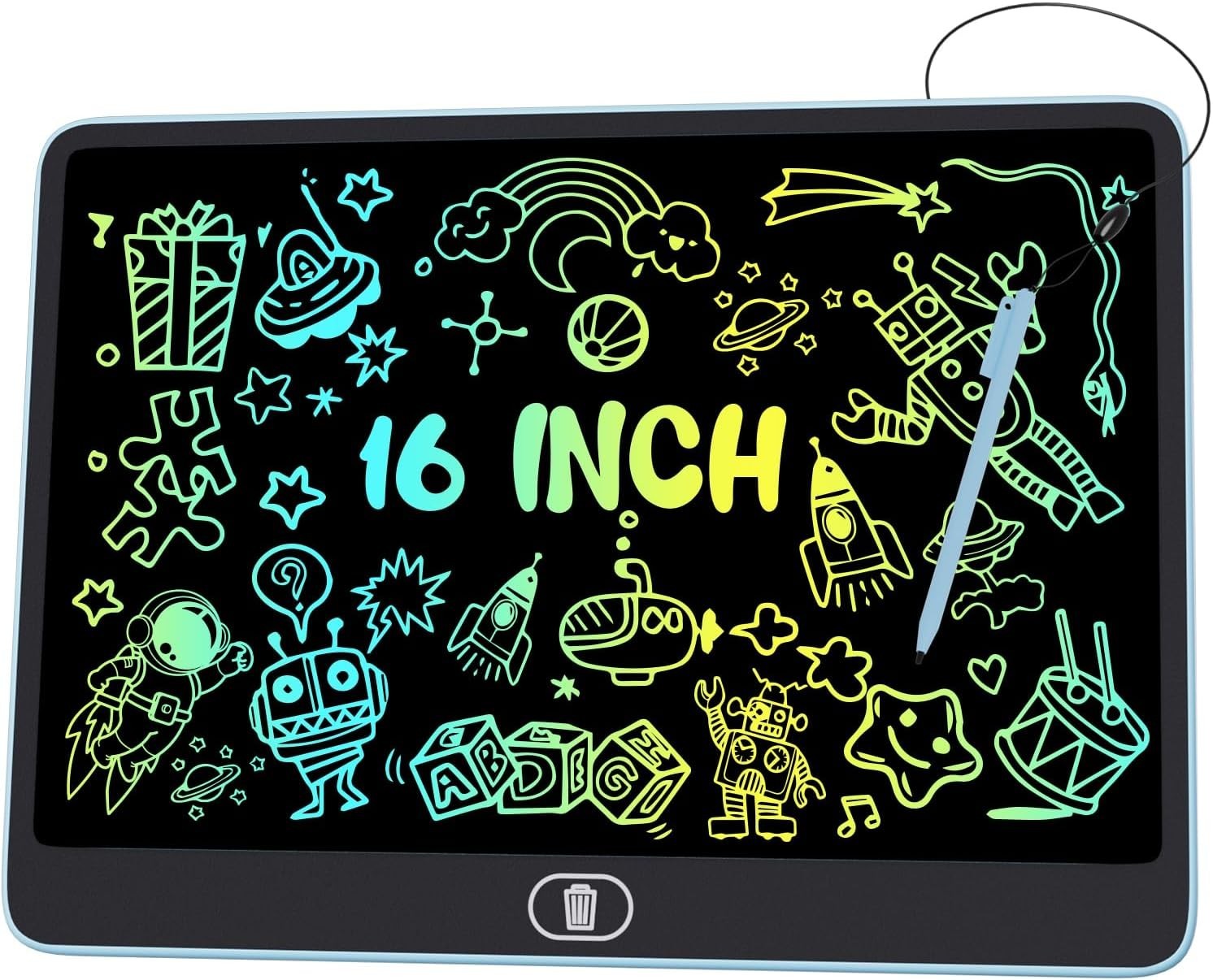 Tableta de escritura LCD de 16 pulgadas para niños [Actualizada]