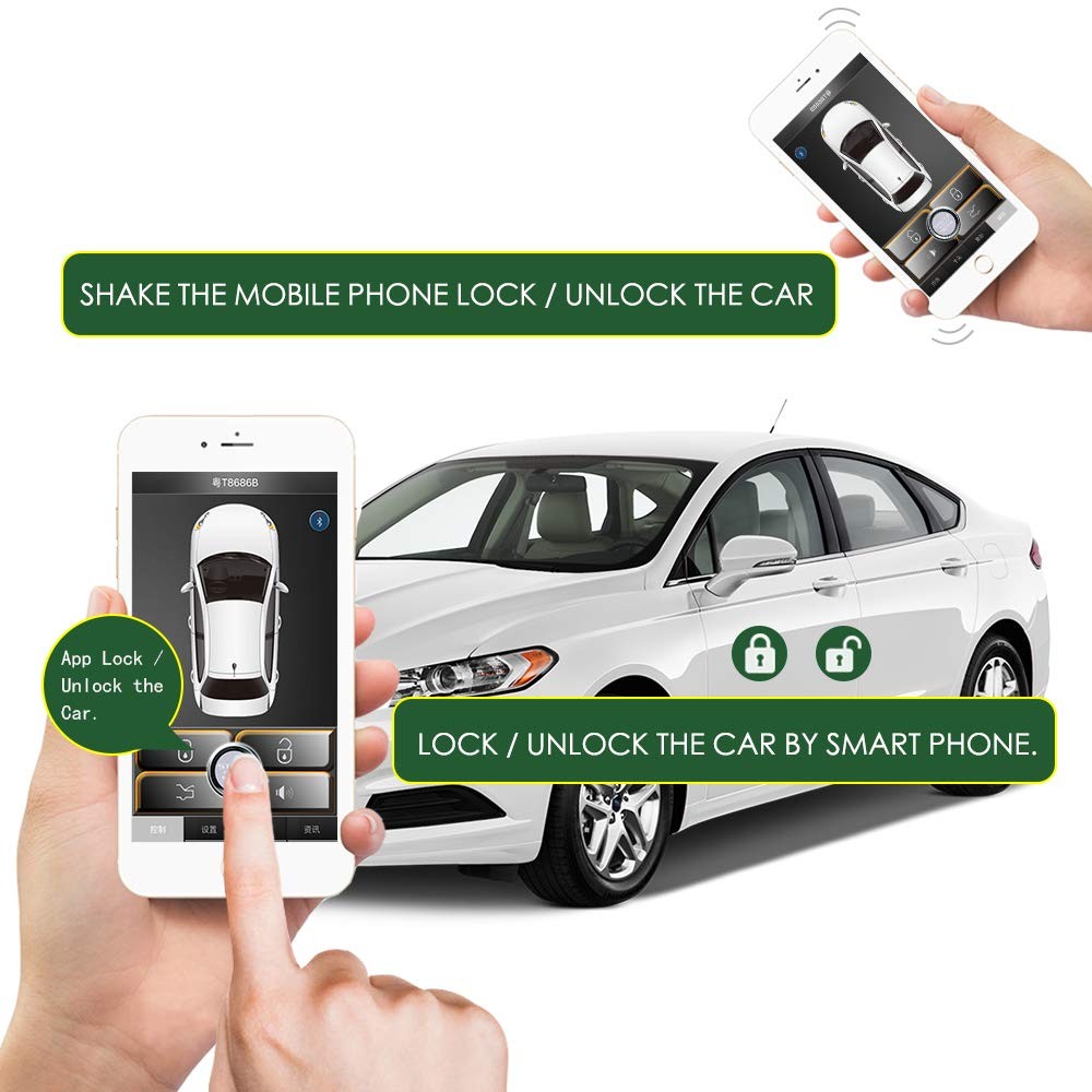 Universal Car Alarm Remote Engine Start Kits One Key Remote Engine Start for ...