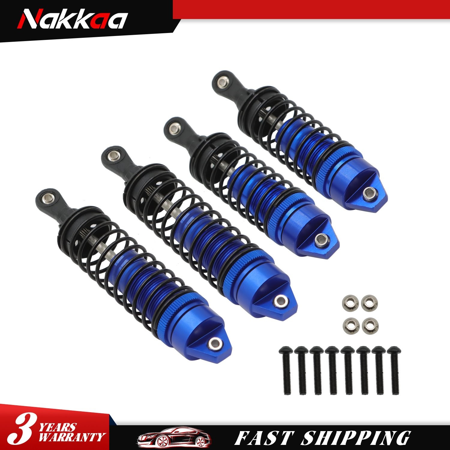 4X Front Rear Shocks For Traxxas Slash 1/10 Rustler Stampede VXL 4x4 2WD 4WD XL5