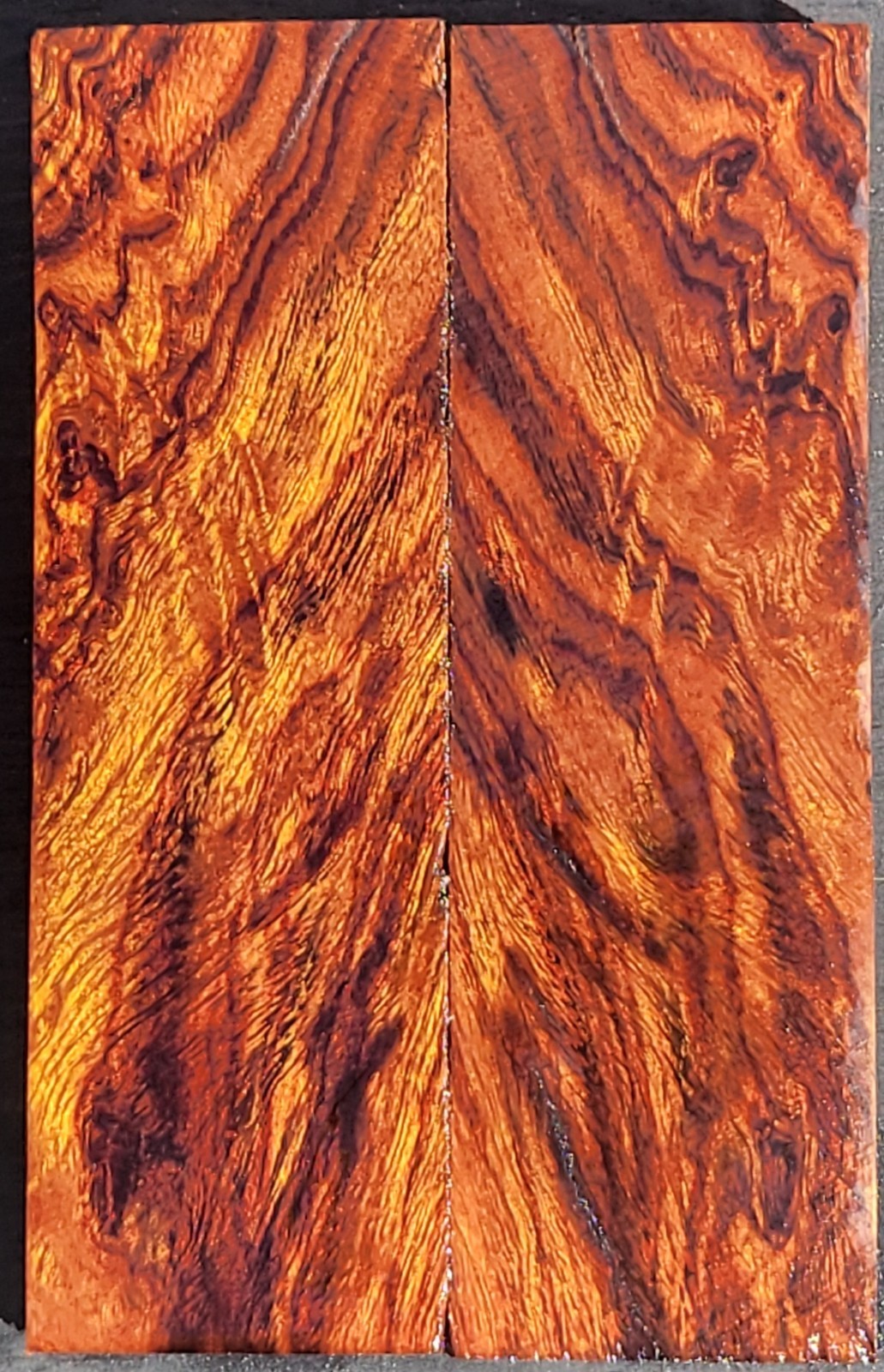 DESERT IRONWOOD FIGURED Knife Scales Blanks ~ 5.1”x 1.6” x .45" each #X39