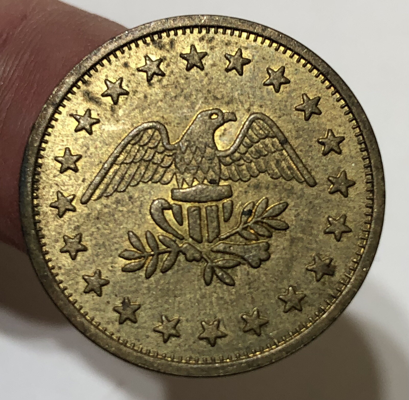 No Cash Value Brass Tokens - EAGLE with 20 Stars - Lot of 20 Tokens - FAST SHIP