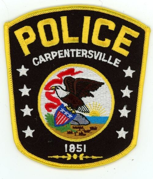 ILLINOIS IL CARPENTERSVILLE POLICE NICE SHOULDER PATCH SHERIFF