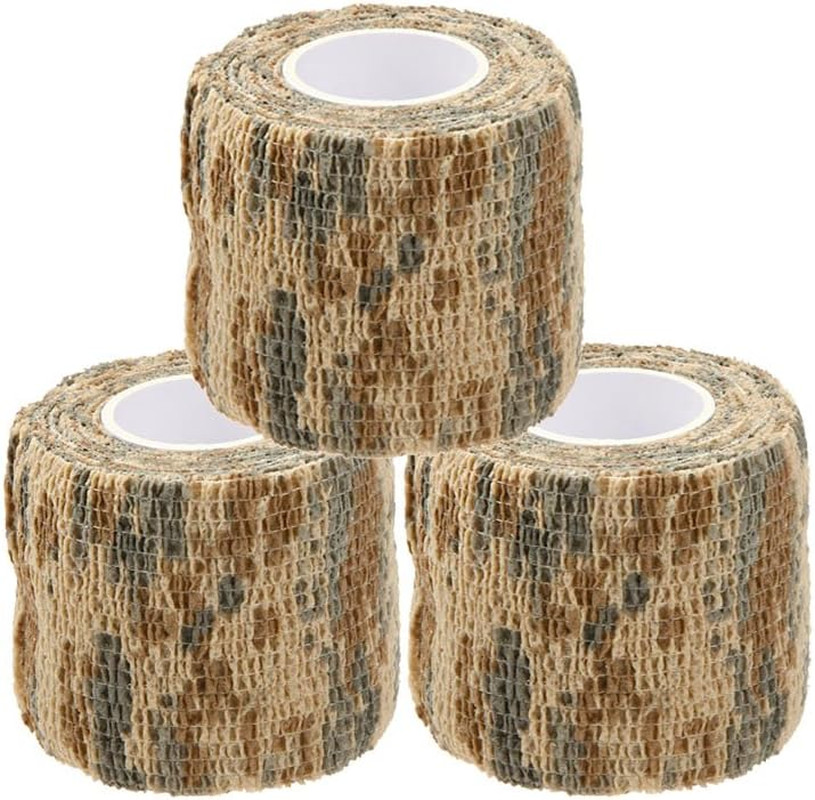 Camouflage Tape Wrap 5CM x 4.5M Camo Form (Pack of 3) (Camouflage4)