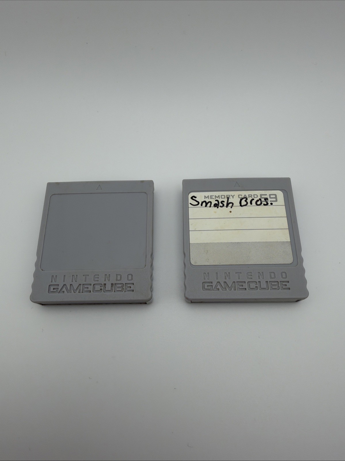 Nintendo Memory Card for GameCube x2 — Tested & Working