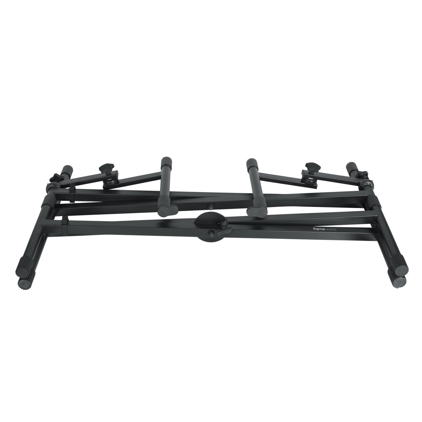 Gator Frameworks Deluxe Two Tier X-Style Keyboard Stand with Adjustable Heigh...