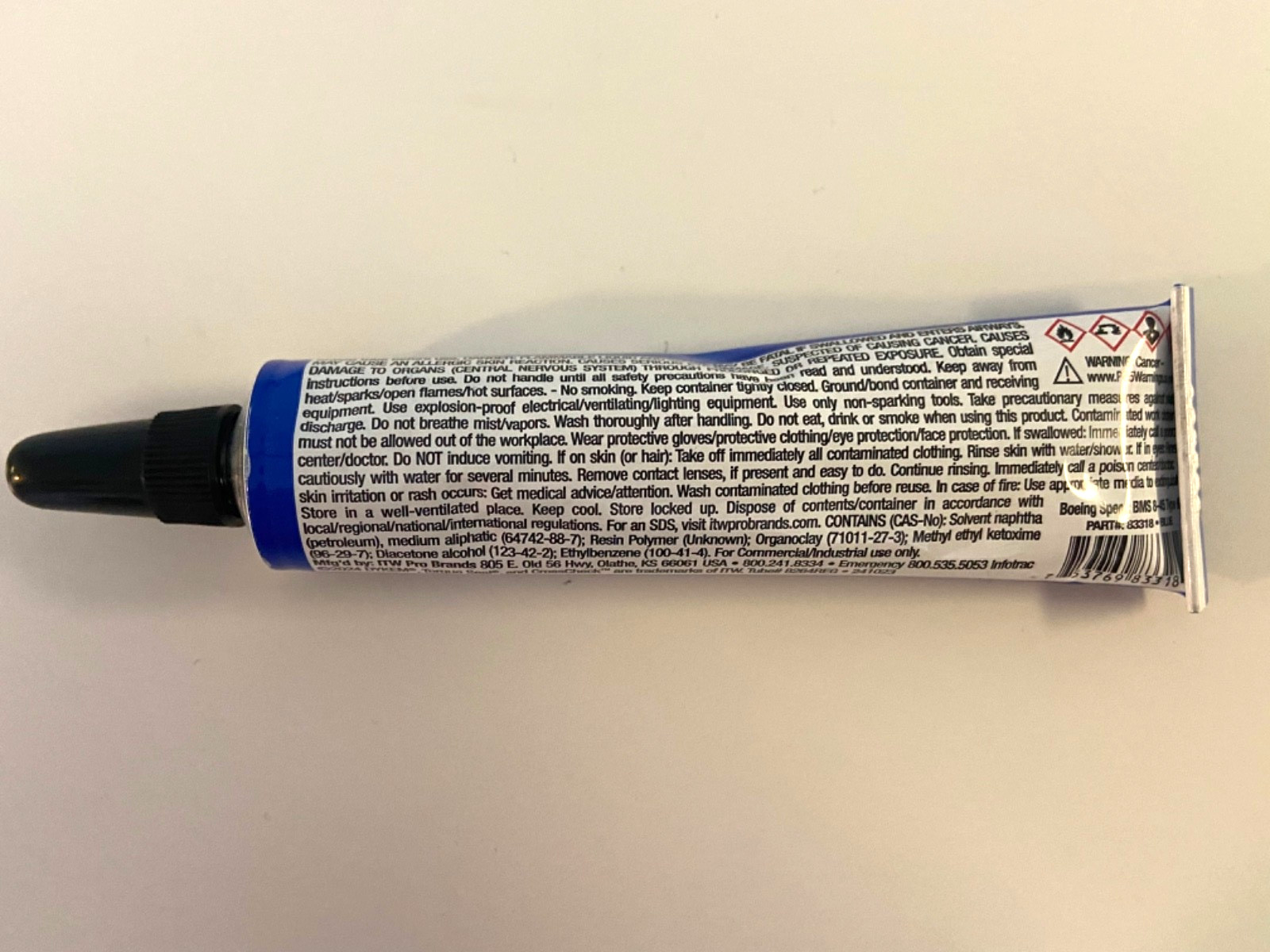 Dykem Cross Check Tamper Proof Torque Stripe Seal Indicator Paste Marker Blue