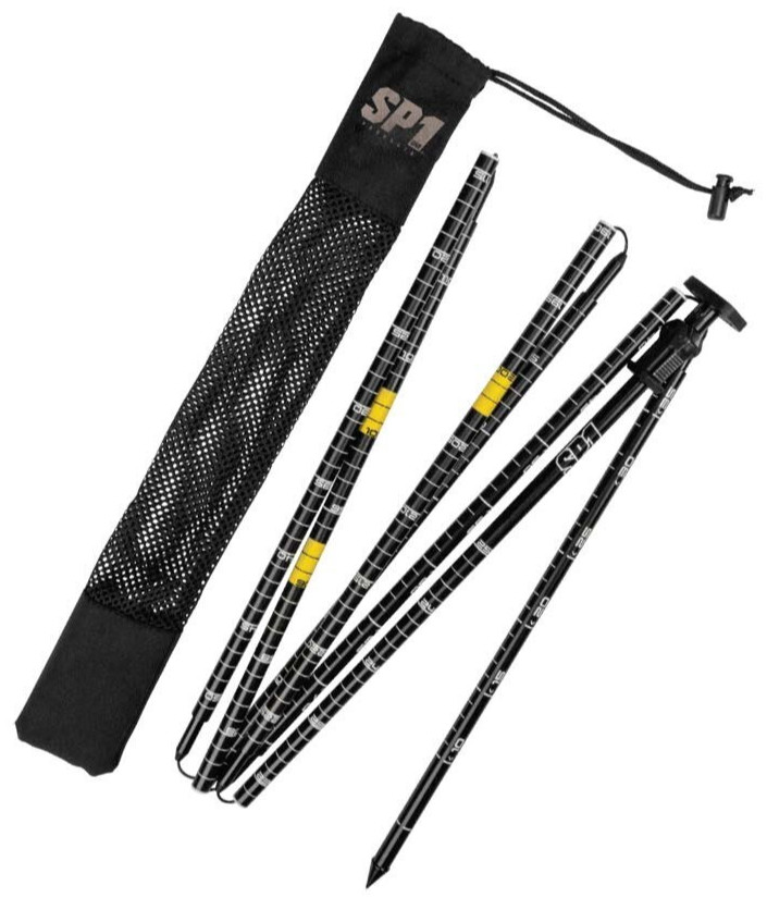 Lightweight Aluminum 300CM Avalanche Probe, Snowmobile, Ski or Snowboard, Black