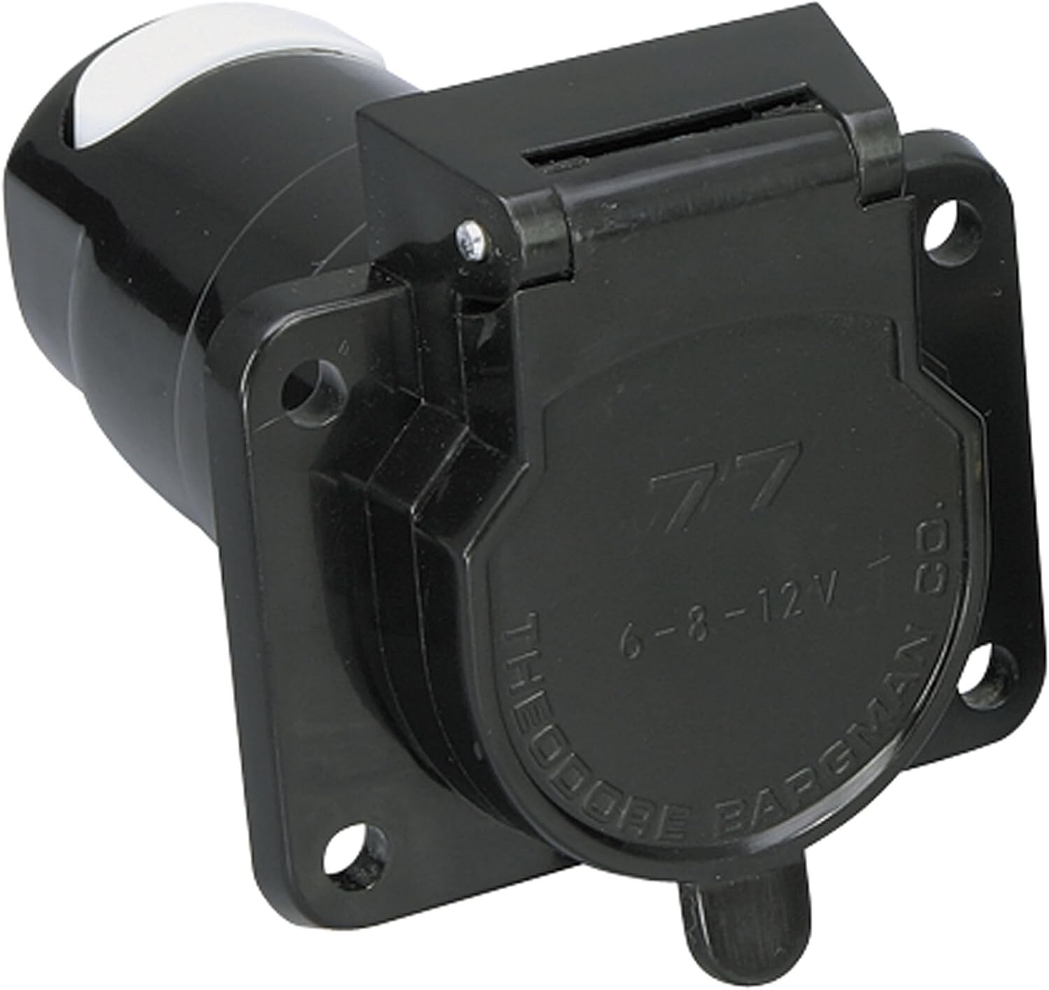BARGMAN 50-77-001 OEM 7-WAY 12V ROUND TRAILER & VEHICLE CONNECTOR *D15