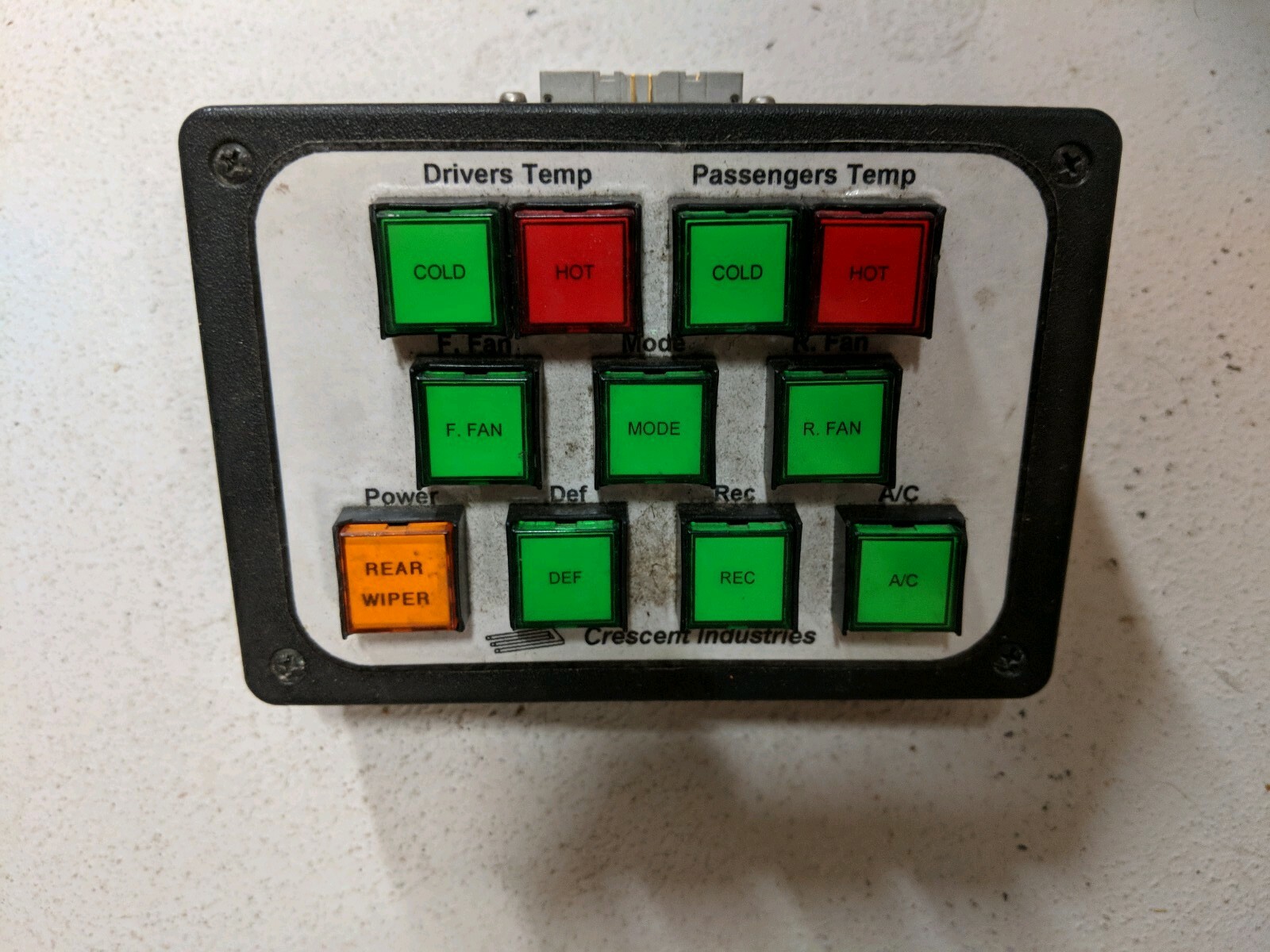 Crescent industries Handicap push button control box for disabled