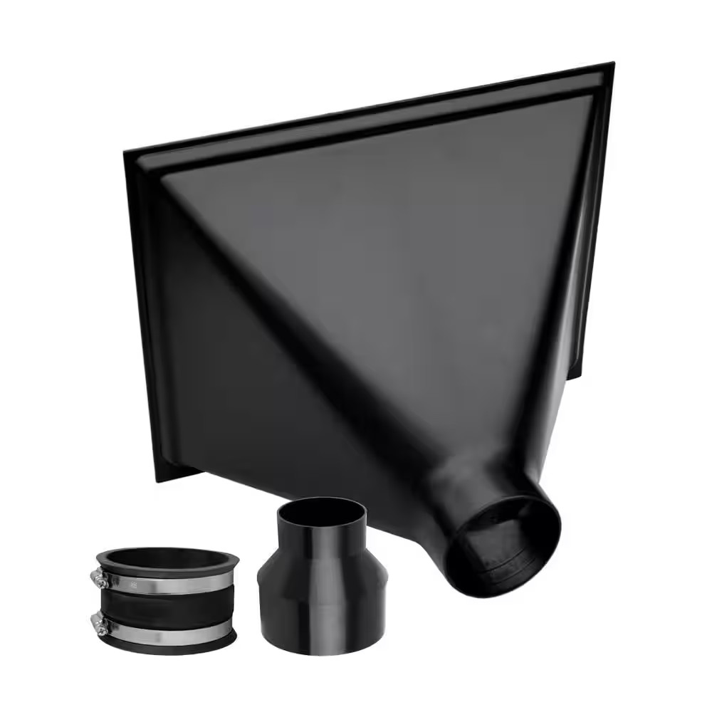 Big Gulp Dust Hood with 4 In. Flex Cuff and 4 In. to 2-1/2 In. Reducer for Dust