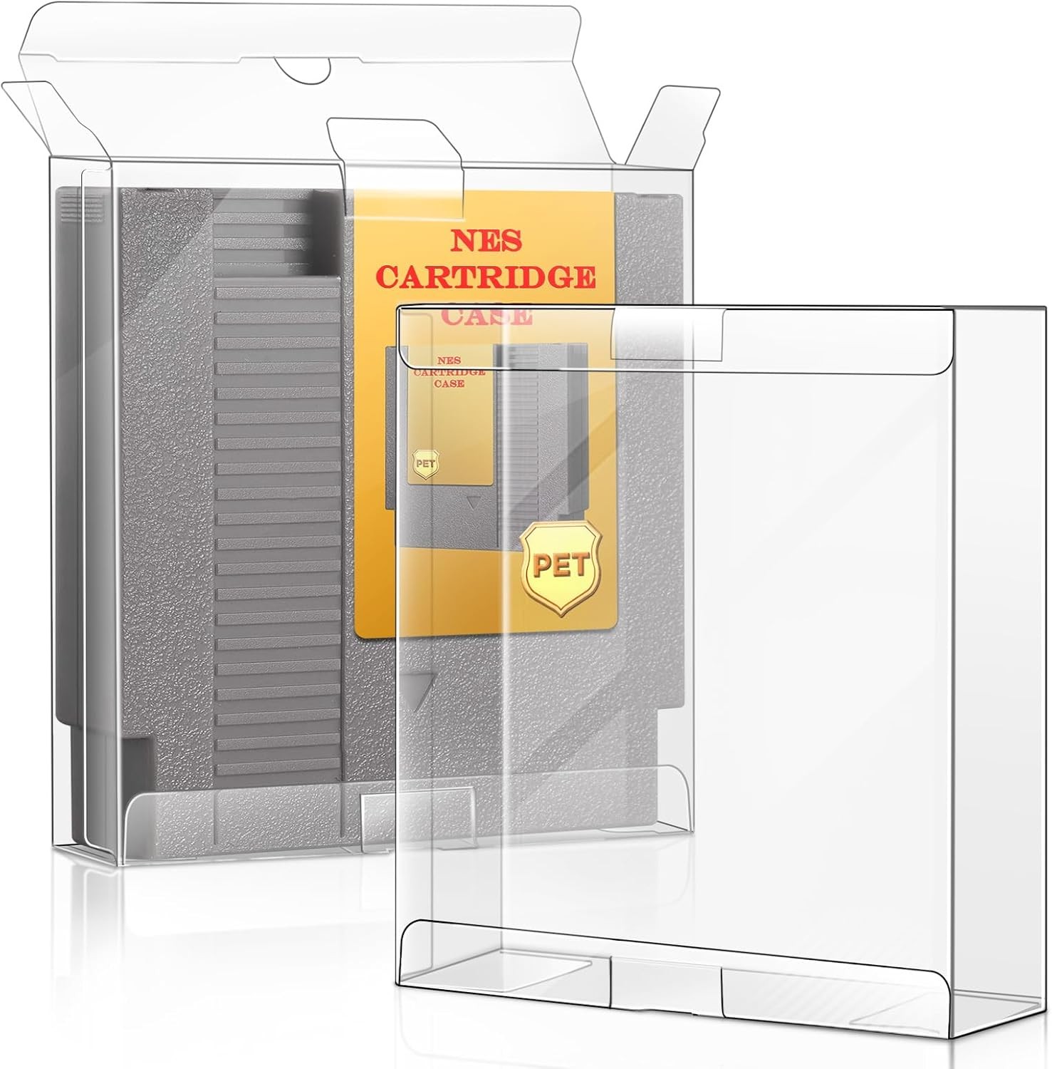 25PC Clear Protector Case Box Display For Nintendo NES Cartridge NES Games