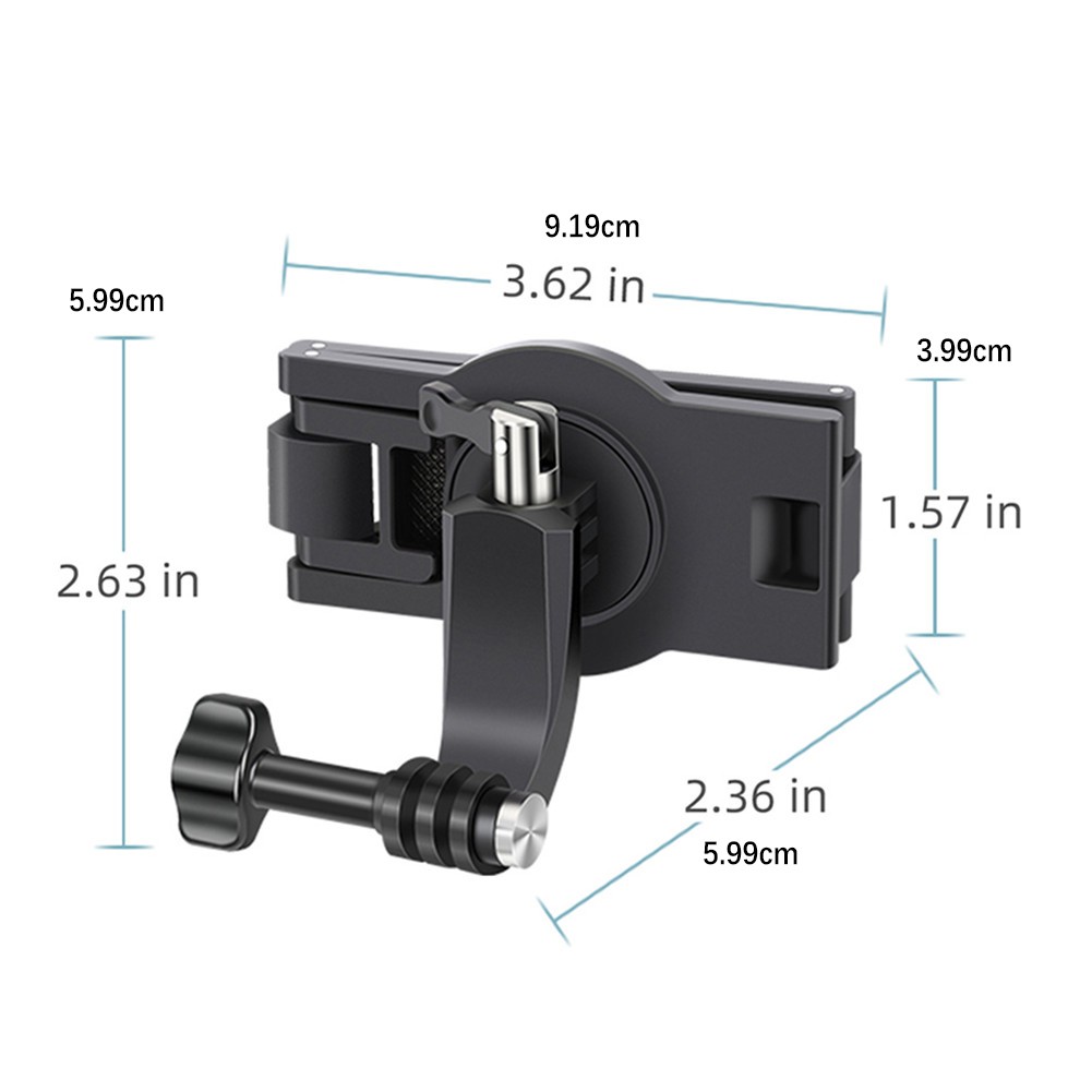 Camera 3-Level Non-Slip 360° Rotatable Backpack Clip Mount Shoulder Belt Clamp